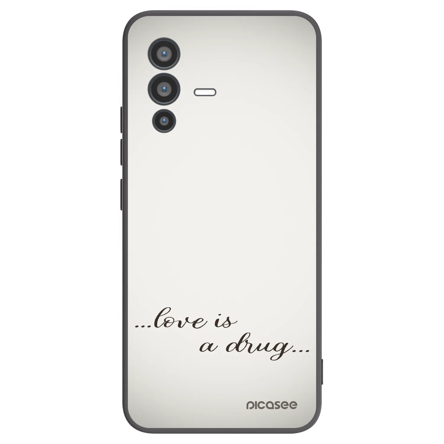 Picasee fekete szilikon tok az alábbi mobiltelefonokra Vivo V23 5G - Love is a drug