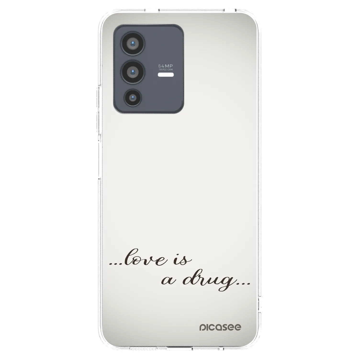 Picasee átlátszó szilikon tok az alábbi mobiltelefonokra Vivo V23 5G - Love is a drug