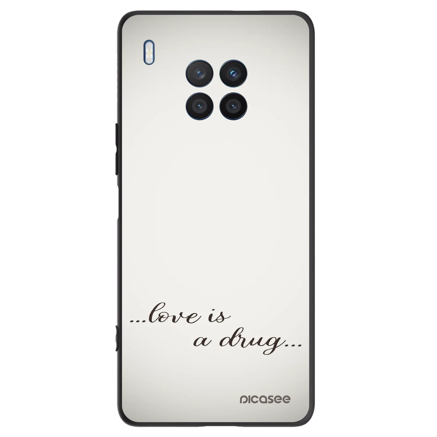 Picasee fekete szilikon tok az alábbi mobiltelefonokra Honor 50 Lite - Love is a drug