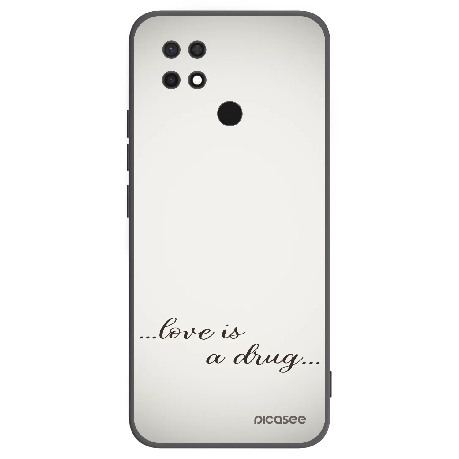 Picasee fekete szilikon tok az alábbi mobiltelefonokra Xiaomi Redmi 10C - Love is a drug