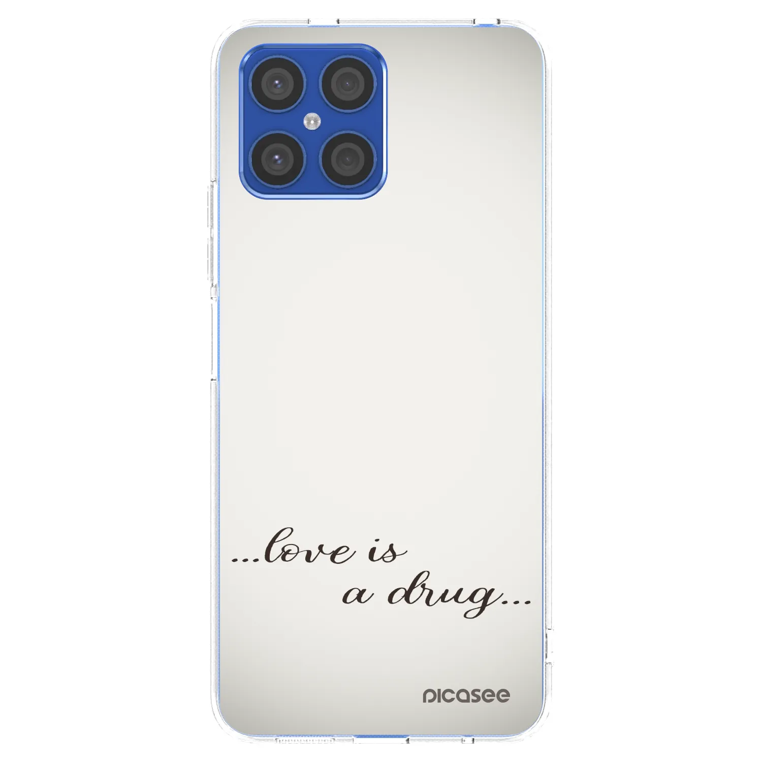 Picasee átlátszó szilikon tok az alábbi mobiltelefonokra Honor X8 4G - Love is a drug