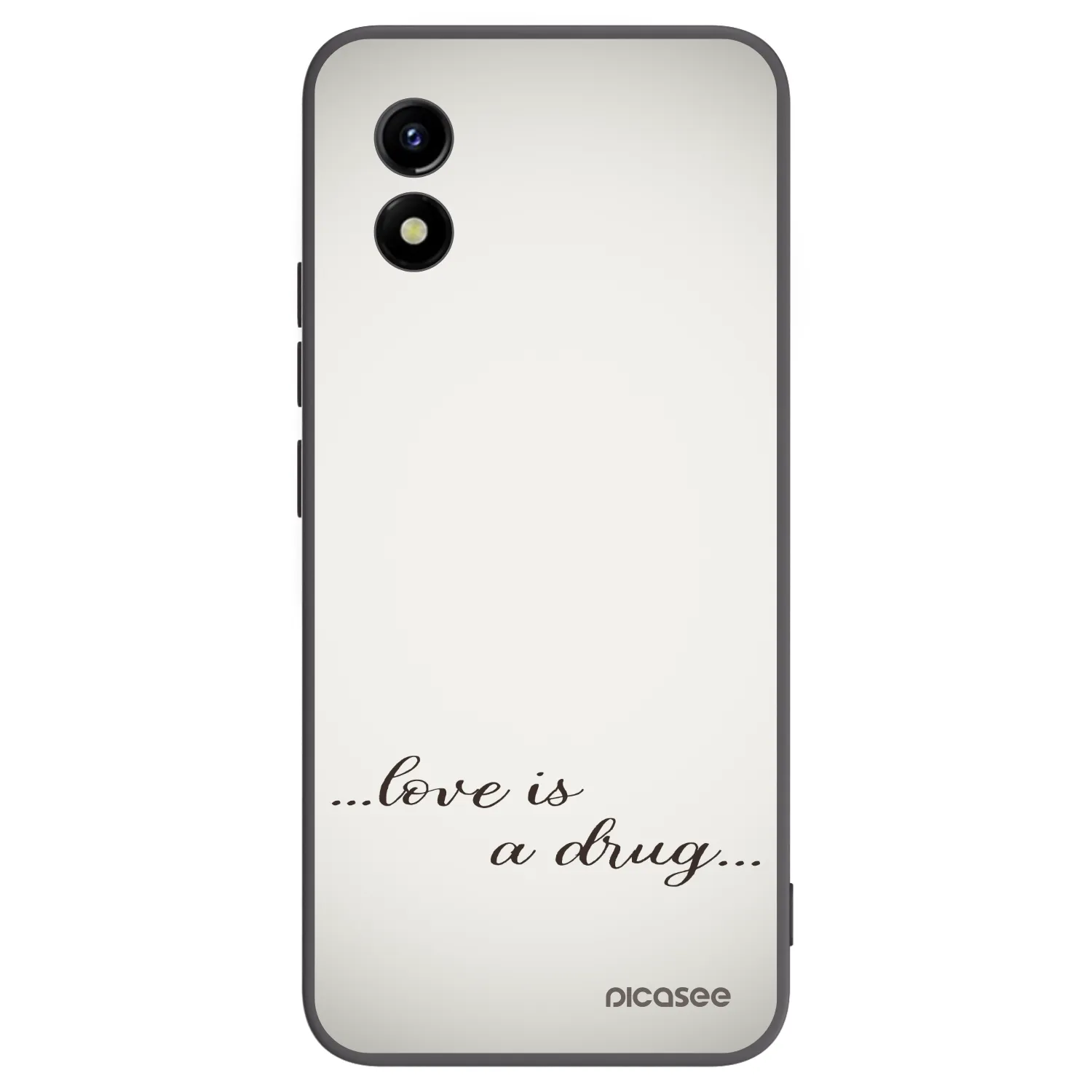 Picasee fekete szilikon tok az alábbi mobiltelefonokra Vivo Y01 - Love is a drug