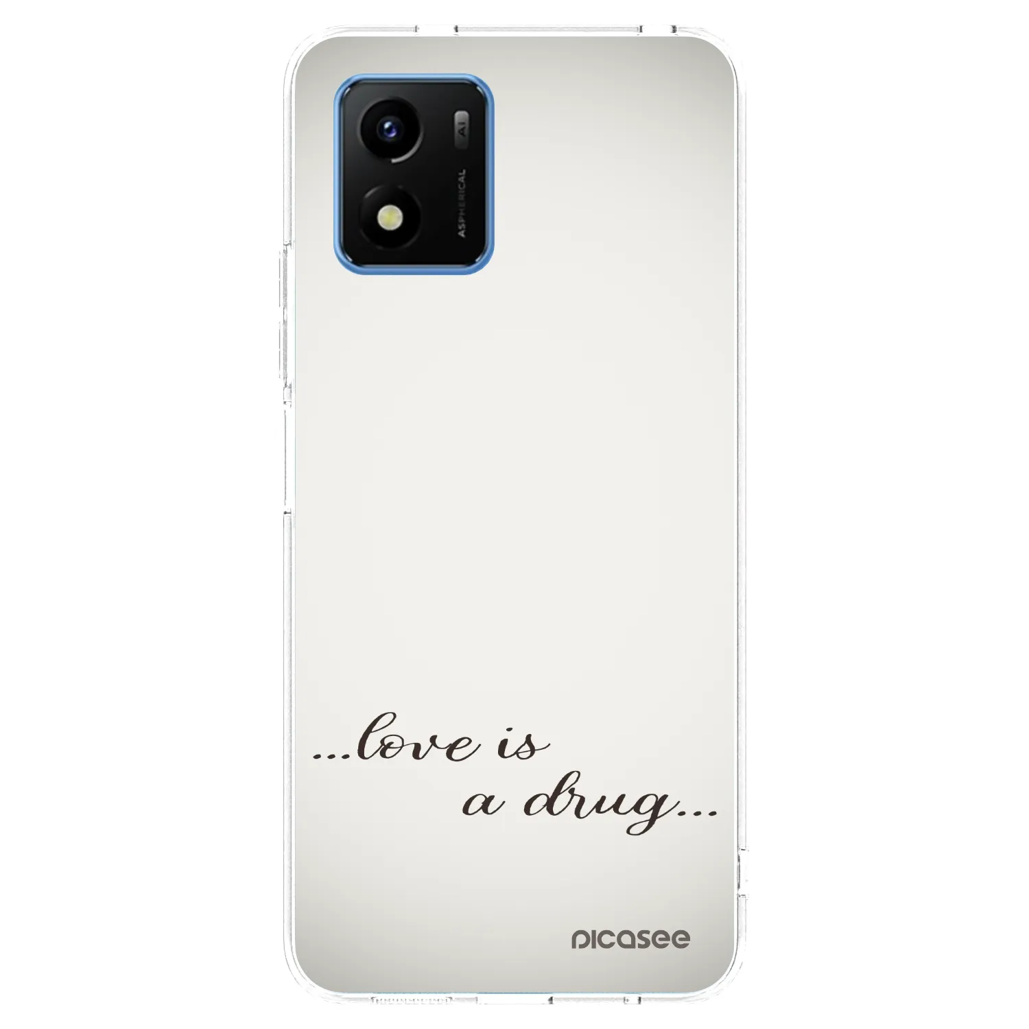 Picasee átlátszó szilikon tok az alábbi mobiltelefonokra Vivo Y01 - Love is a drug