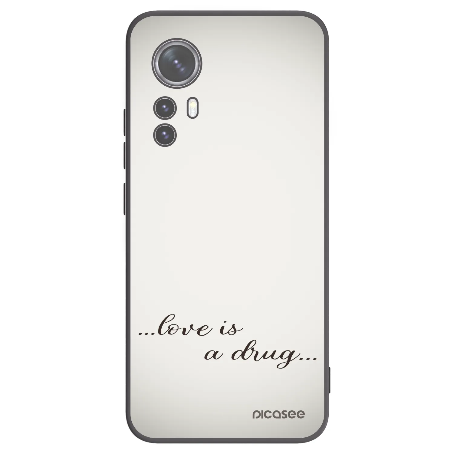 Picasee fekete szilikon tok az alábbi mobiltelefonokra Xiaomi 12X - Love is a drug