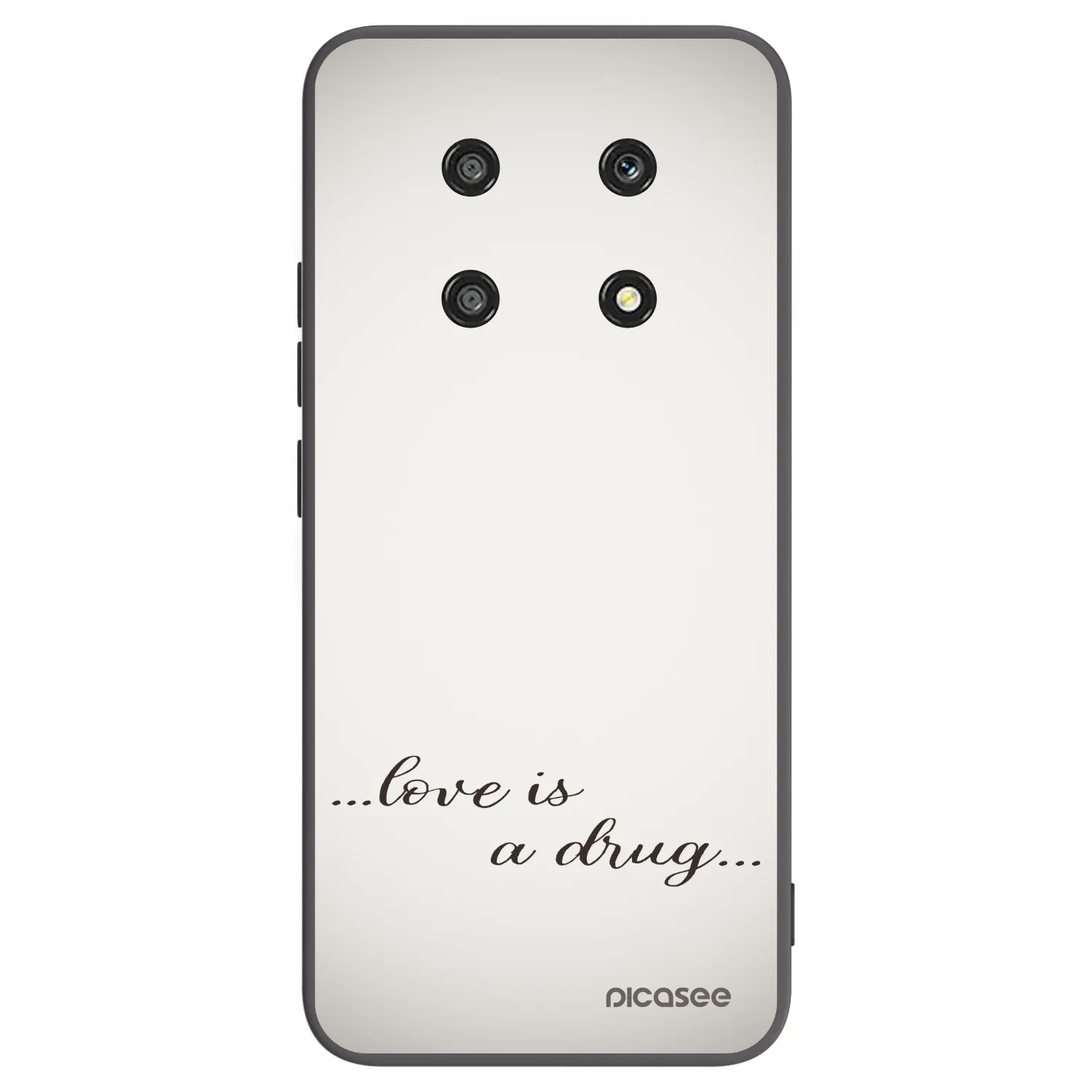 Picasee fekete szilikon tok az alábbi mobiltelefonokra Honor Magic4 Lite 5G - Love is a drug
