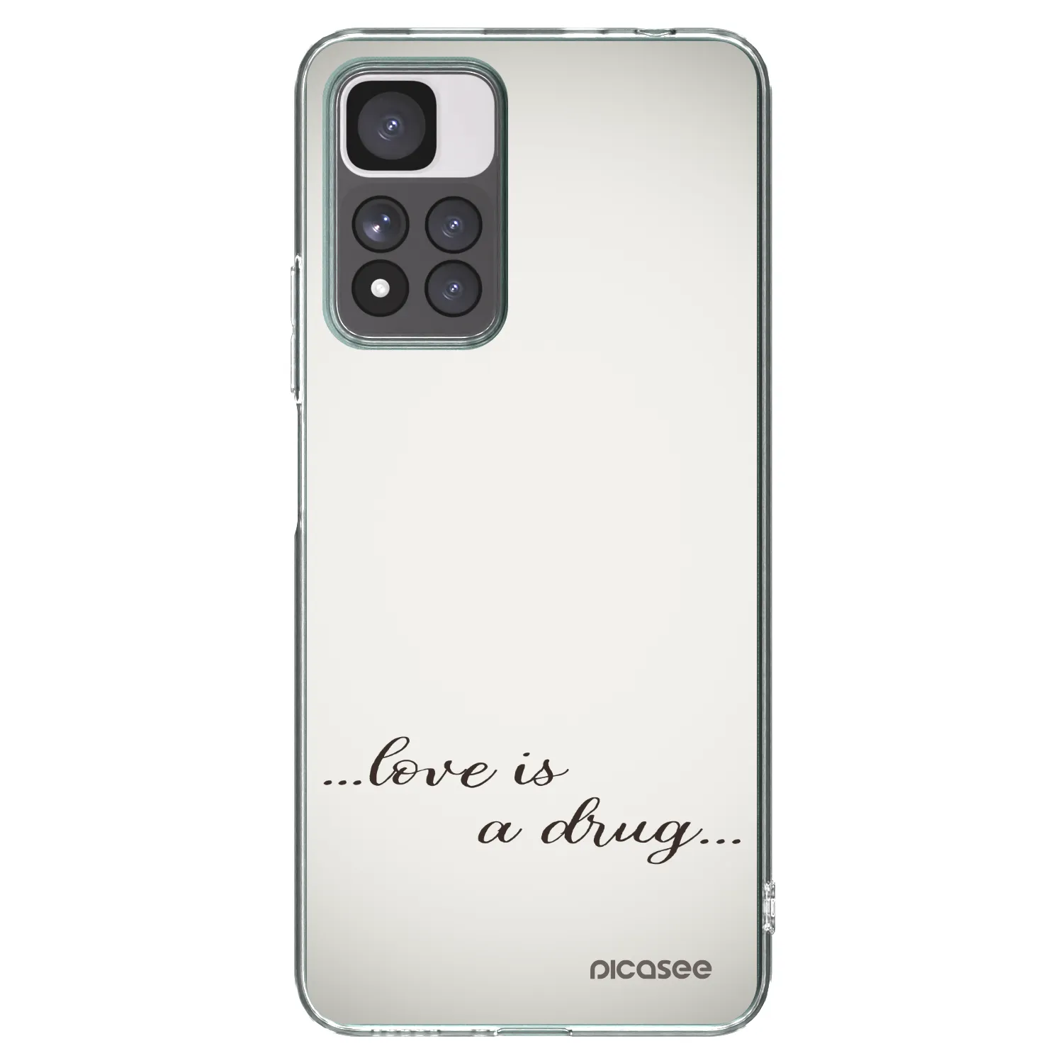 Picasee átlátszó szilikon tok az alábbi mobiltelefonokra Xiaomi Redmi Note 11 Pro+ 5G - Love is a drug