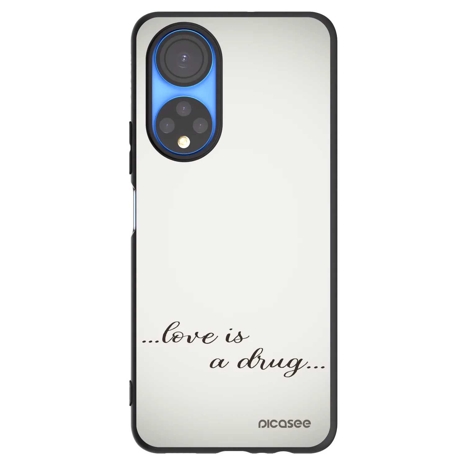 Picasee fekete szilikon tok az alábbi mobiltelefonokra Honor X7 - Love is a drug