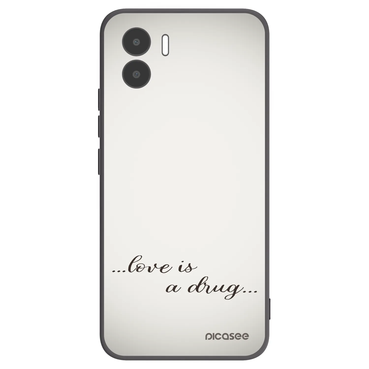 Picasee fekete szilikon tok az alábbi mobiltelefonokra Xiaomi Redmi A1 - Love is a drug