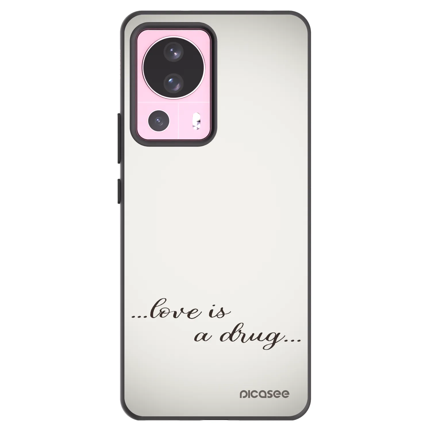 Picasee fekete szilikon tok az alábbi mobiltelefonokra Xiaomi 13 Lite - Love is a drug