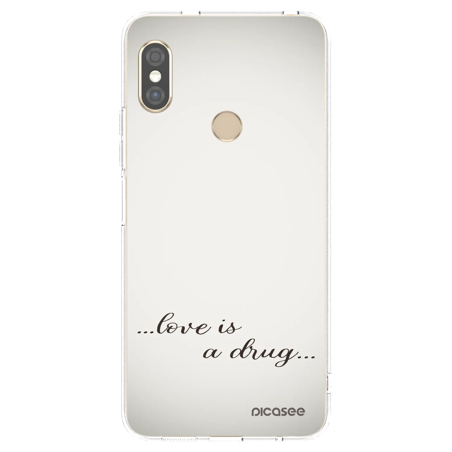 Picasee átlátszó szilikon tok az alábbi mobiltelefonokra Xiaomi Redmi Note 5 Global - Love is a drug