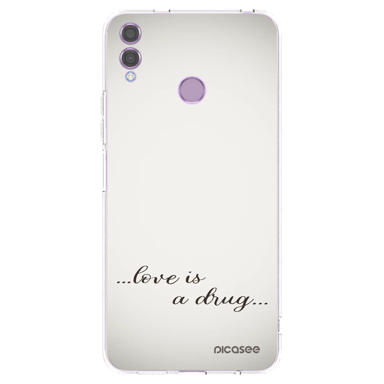 Picasee átlátszó szilikon tok az alábbi mobiltelefonokra Honor 8X - Love is a drug