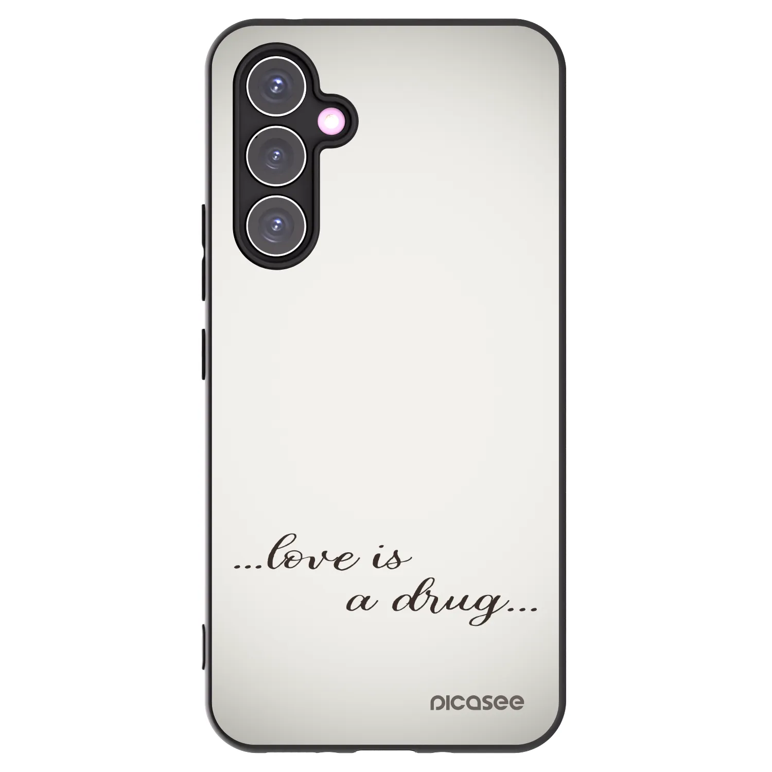 Picasee fekete szilikon tok az alábbi mobiltelefonokra Samsung Galaxy A54 5G A546B - Love is a drug