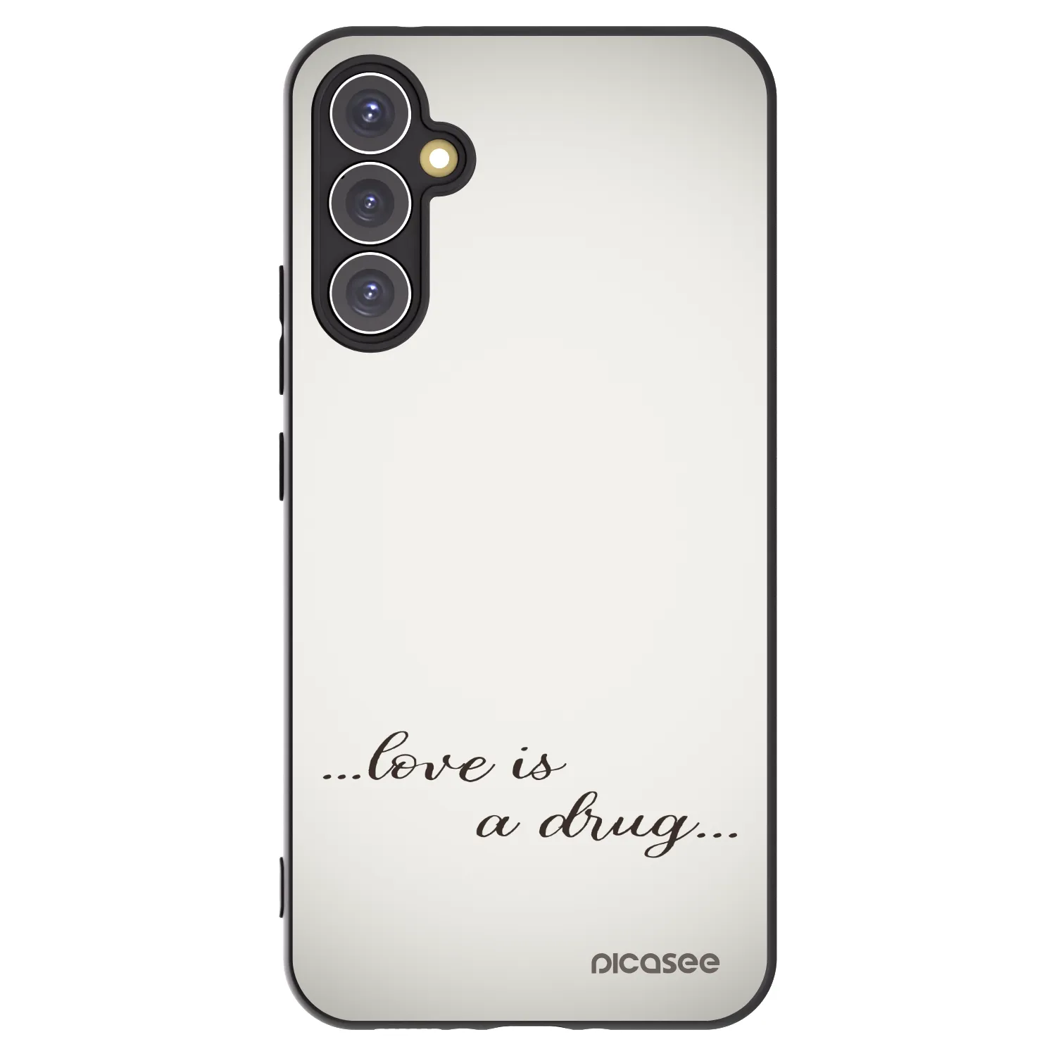 Picasee fekete szilikon tok az alábbi mobiltelefonokra Samsung Galaxy A34 5G A346B - Love is a drug