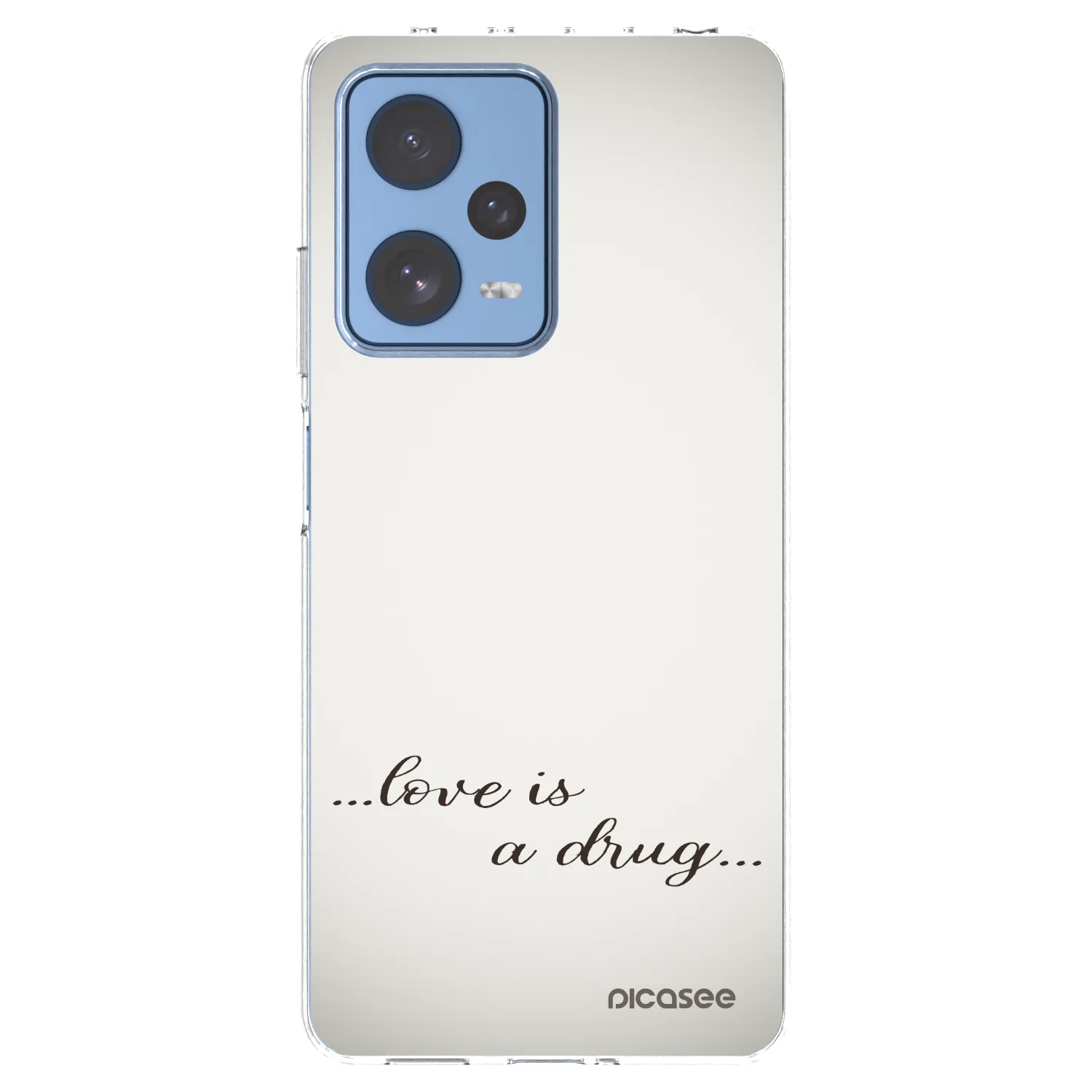Picasee átlátszó szilikon tok az alábbi mobiltelefonokra Xiaomi Redmi Note 12 Pro 5G - Love is a drug