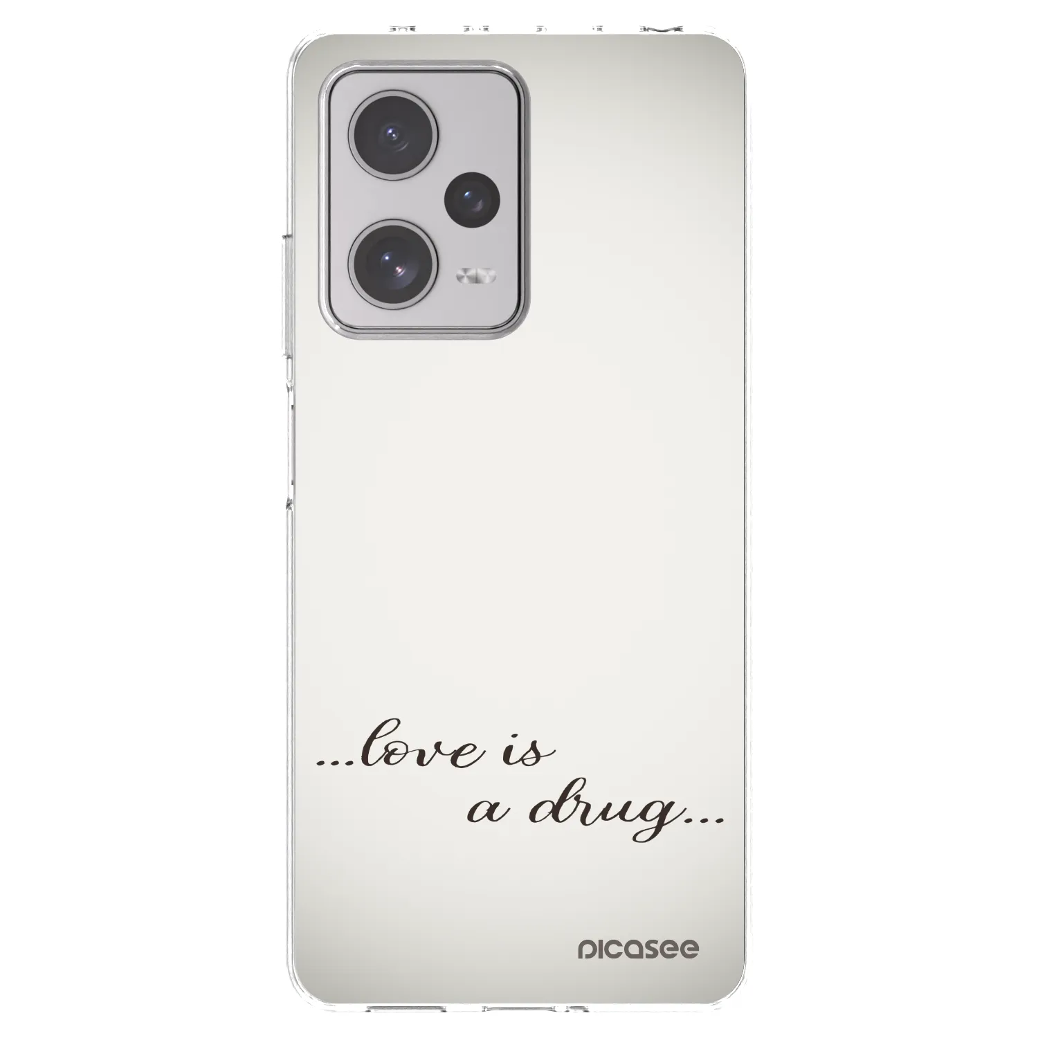 Picasee átlátszó szilikon tok az alábbi mobiltelefonokra Xiaomi Redmi Note 12 Pro+ 5G - Love is a drug
