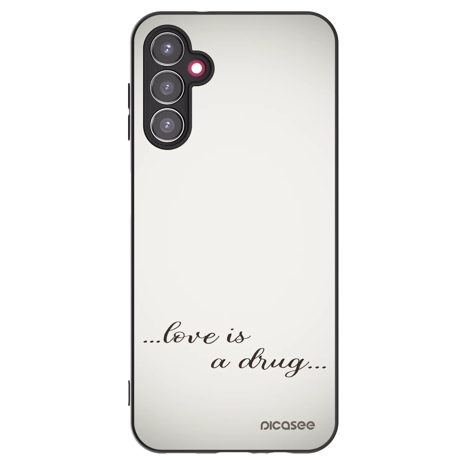 Picasee fekete szilikon tok az alábbi mobiltelefonokra Samsung Galaxy A14 5G A146P - Love is a drug