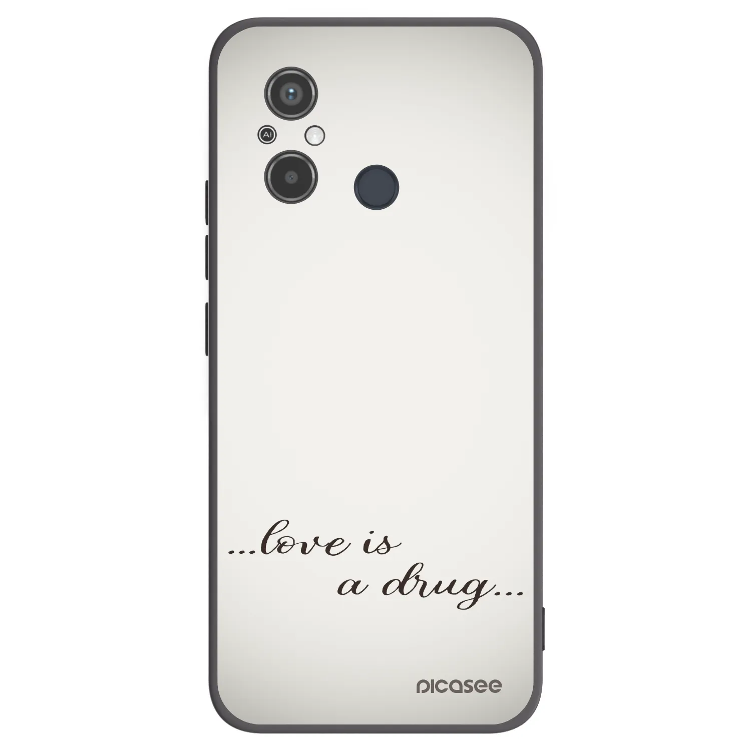 Picasee fekete szilikon tok az alábbi mobiltelefonokra Xiaomi Redmi 12C - Love is a drug