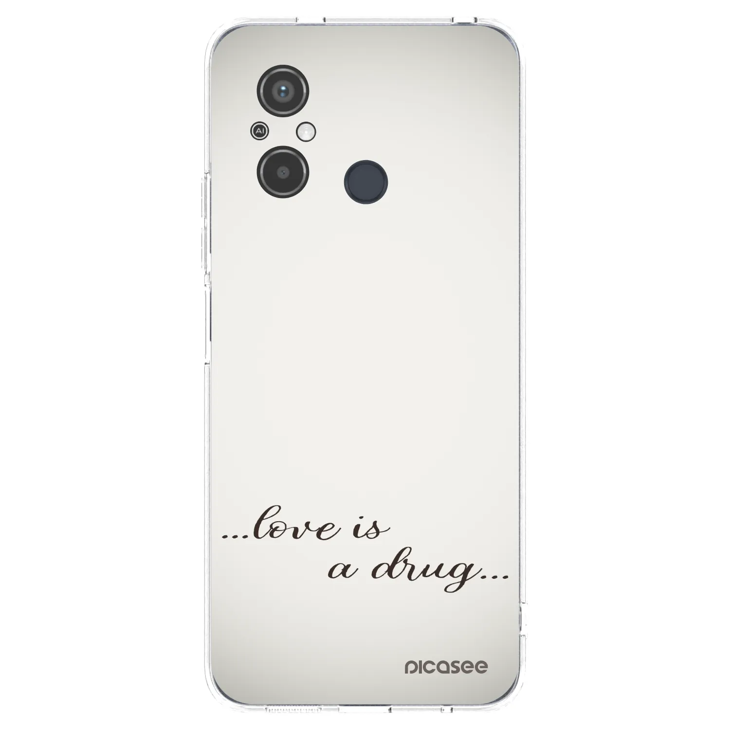Picasee átlátszó szilikon tok az alábbi mobiltelefonokra Xiaomi Redmi 12C - Love is a drug