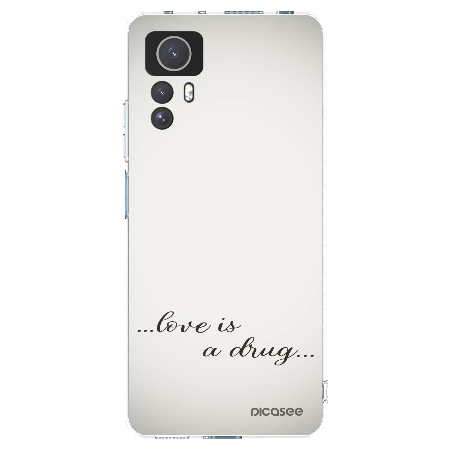 Picasee átlátszó szilikon tok az alábbi mobiltelefonokra Xiaomi Redmi Note 12S - Love is a drug