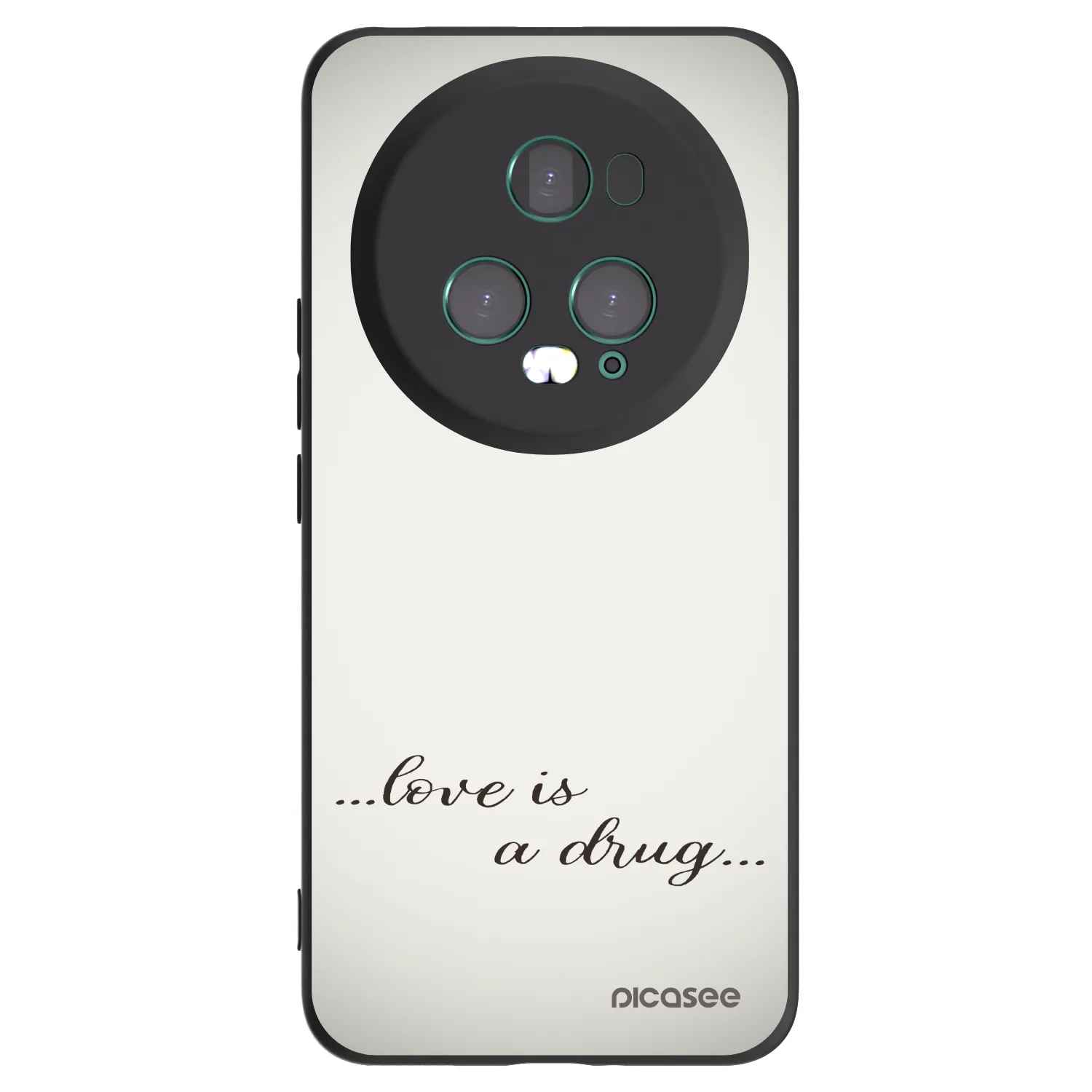 Picasee fekete szilikon tok az alábbi mobiltelefonokra Honor Magic5 Pro - Love is a drug
