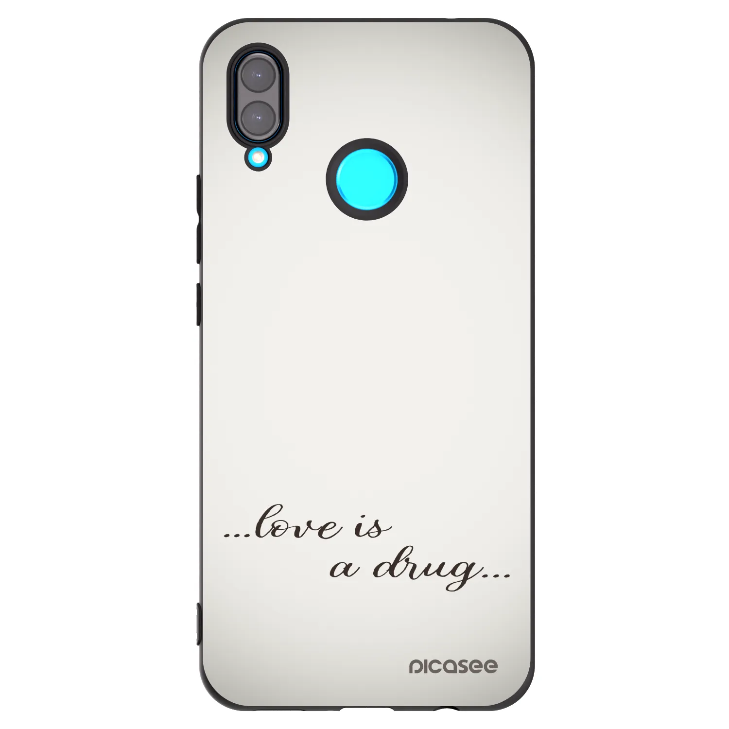Picasee fekete szilikon tok az alábbi mobiltelefonokra Huawei Nova 3 - Love is a drug