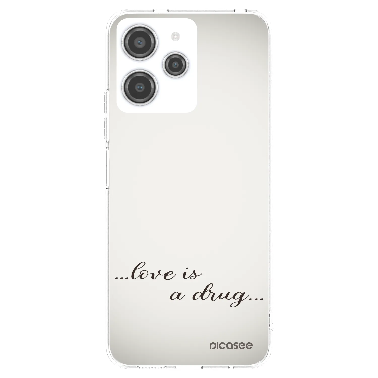 Picasee átlátszó szilikon tok az alábbi mobiltelefonokra Xiaomi Redmi 12 4G - Love is a drug
