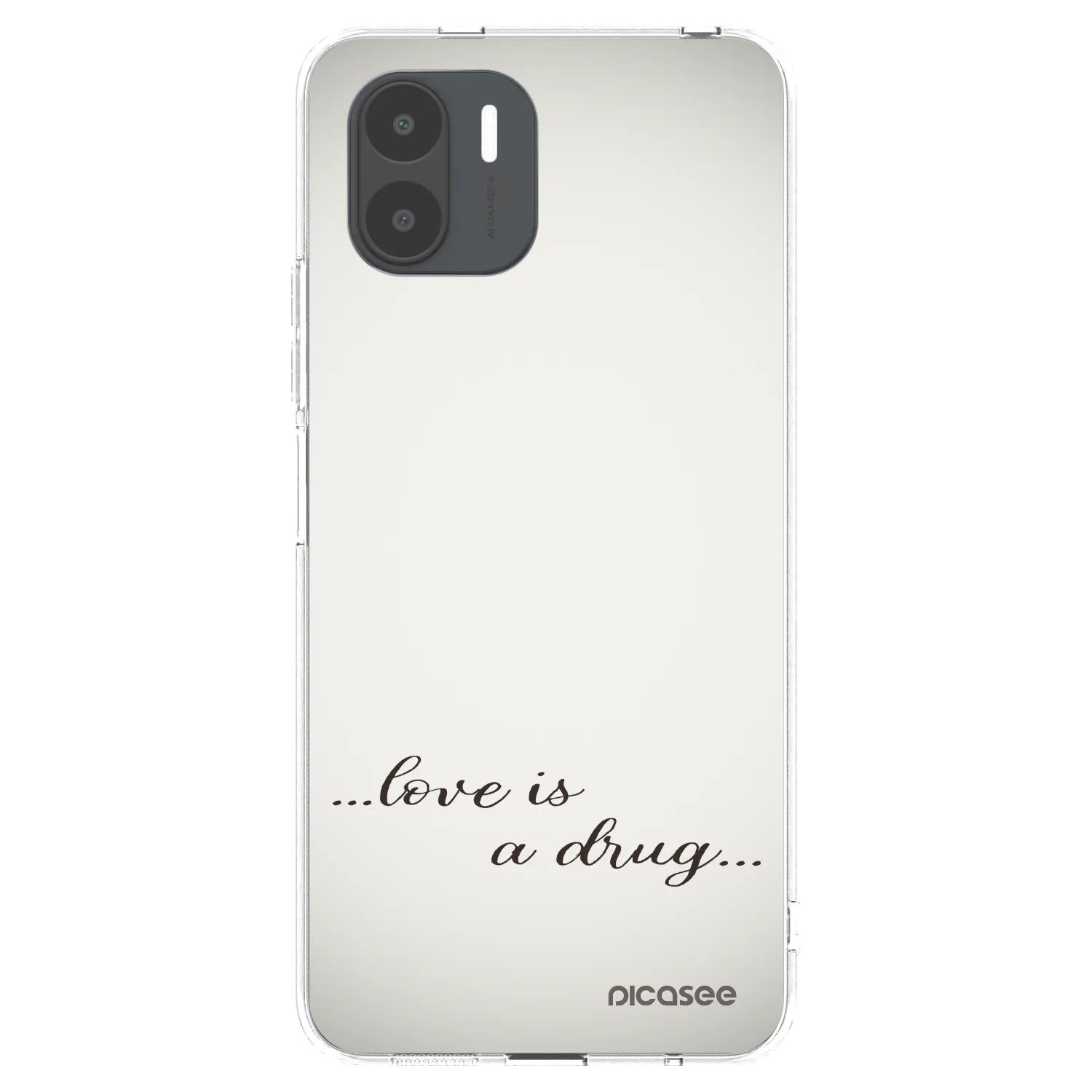 Picasee átlátszó szilikon tok az alábbi mobiltelefonokra Xiaomi Redmi A2 - Love is a drug