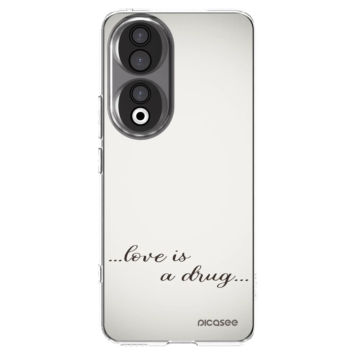 Picasee átlátszó szilikon tok az alábbi mobiltelefonokra Honor 90 5G - Love is a drug