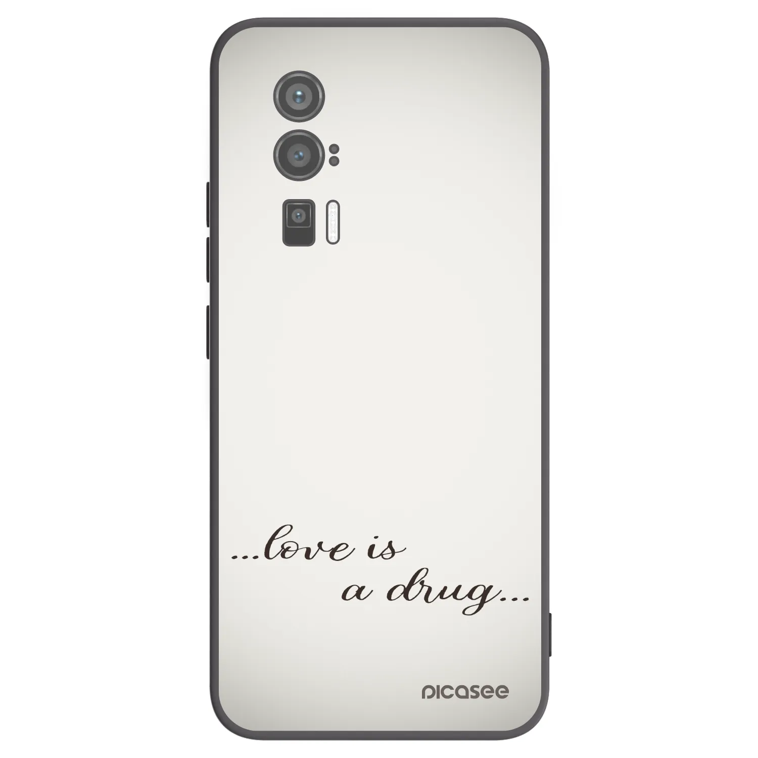 Picasee fekete szilikon tok az alábbi mobiltelefonokra Xiaomi Poco F5 Pro 5G - Love is a drug