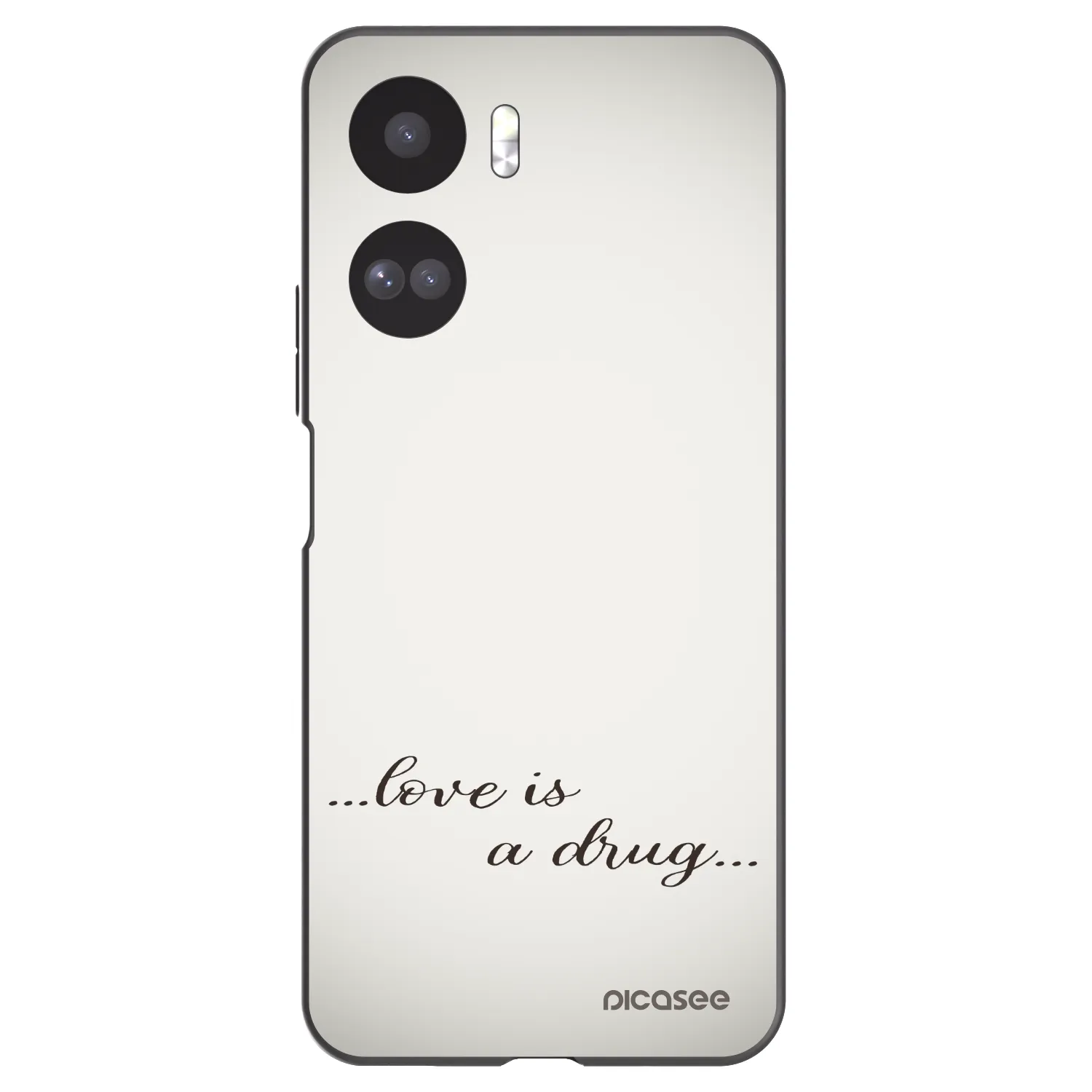 Picasee fekete szilikon tok az alábbi mobiltelefonokra Honor 90 Lite 5G - Love is a drug