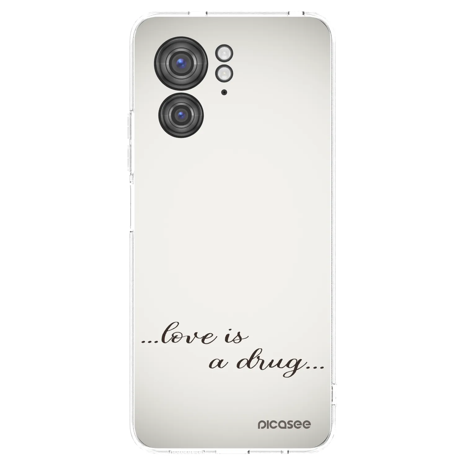 Picasee átlátszó szilikon tok az alábbi mobiltelefonokra Motorola Edge 40 - Love is a drug