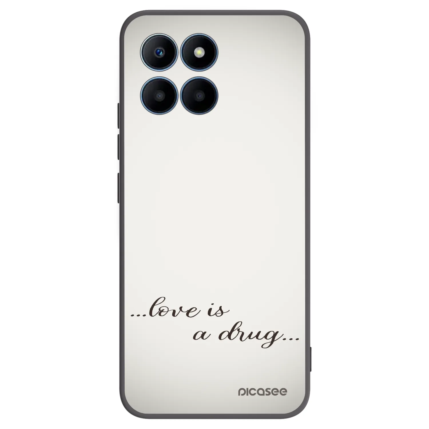 Picasee fekete szilikon tok az alábbi mobiltelefonokra Honor 70 Lite - Love is a drug