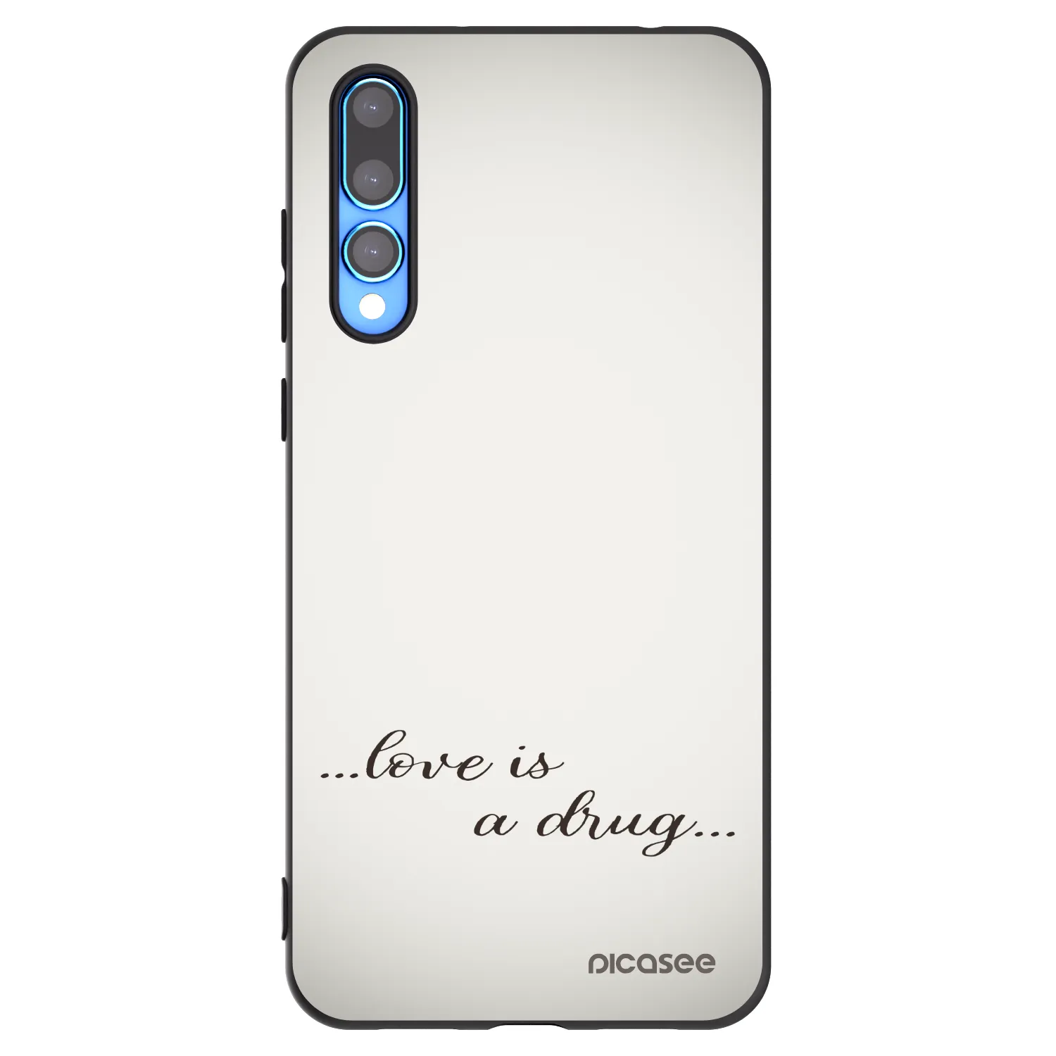 Picasee fekete szilikon tok az alábbi mobiltelefonokra Huawei P20 Pro - Love is a drug