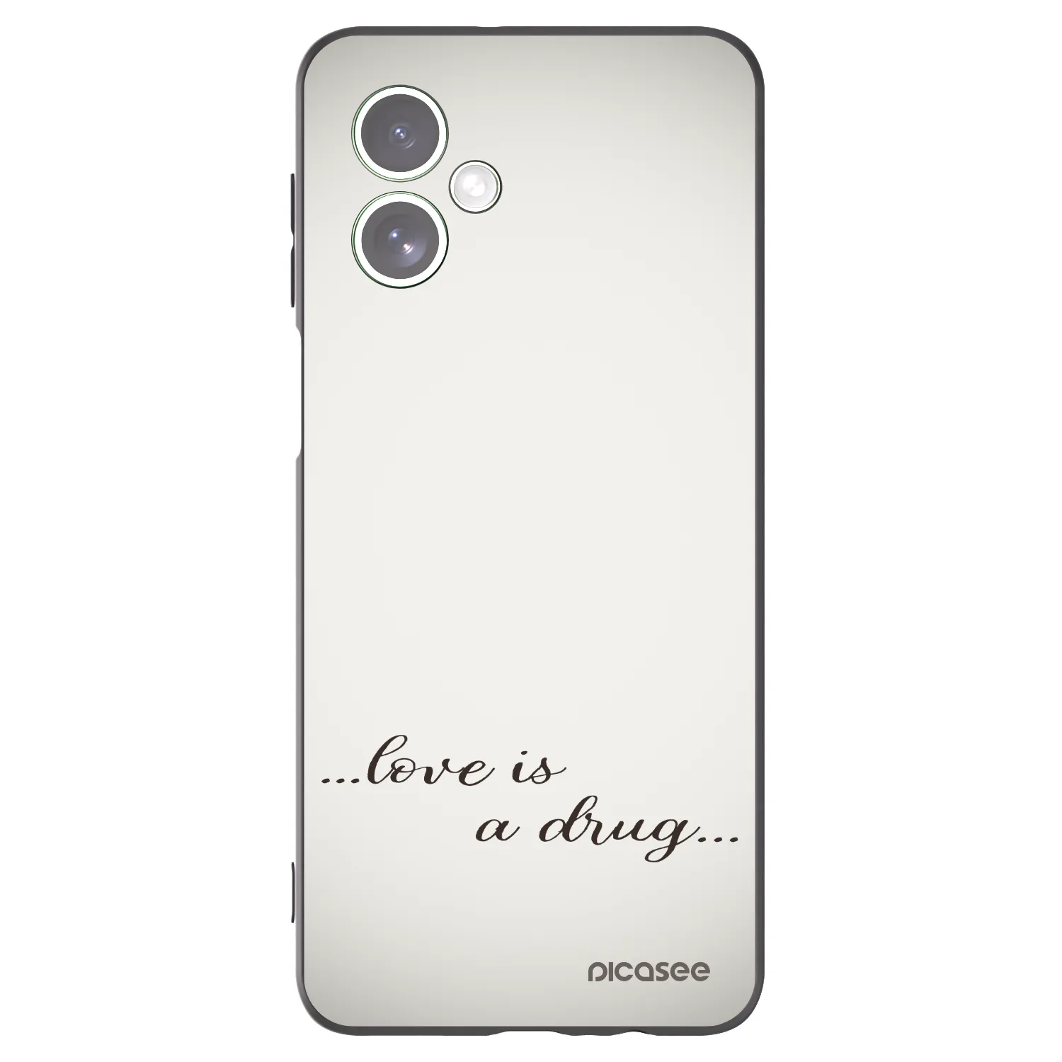 Picasee fekete szilikon tok az alábbi mobiltelefonokra Motorola Moto G54 5G - Love is a drug