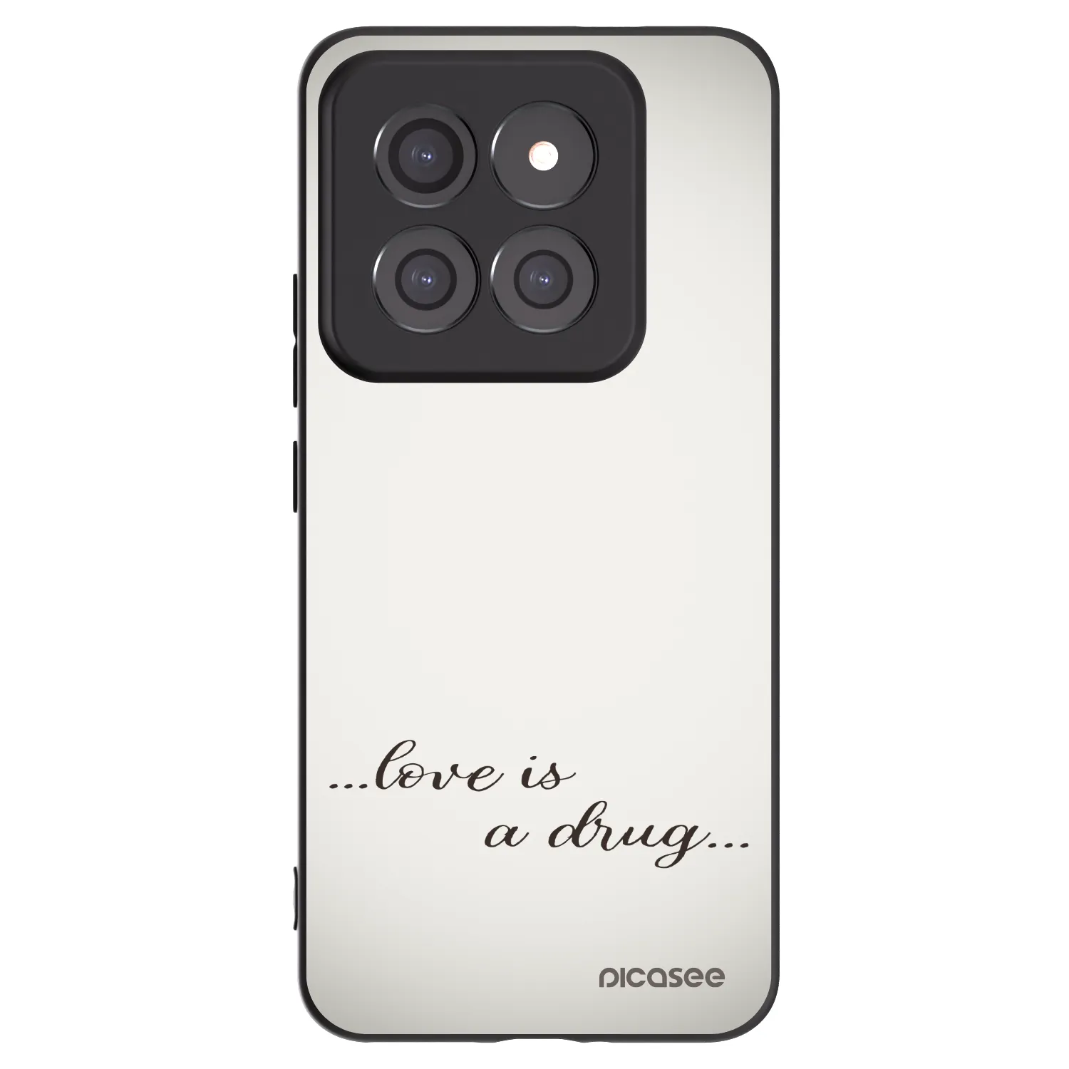Picasee fekete szilikon tok az alábbi mobiltelefonokra Xiaomi 14 Pro - Love is a drug