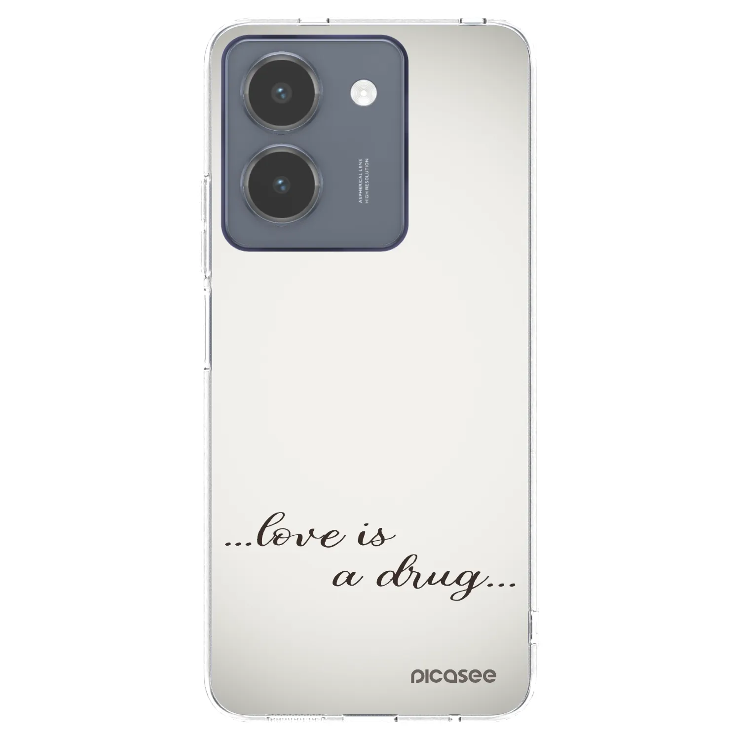 Picasee átlátszó szilikon tok az alábbi mobiltelefonokra Vivo Y36 4G - Love is a drug
