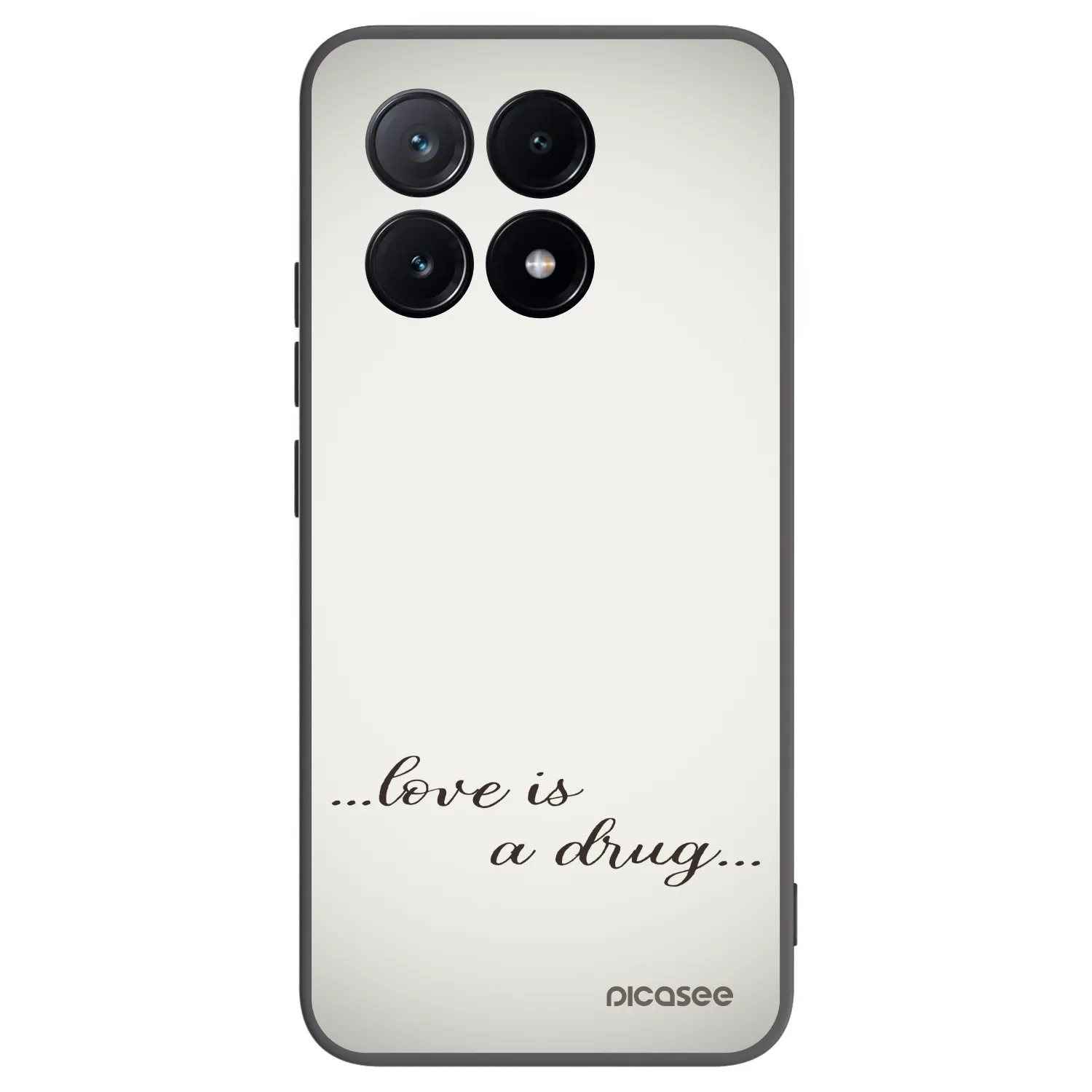 Picasee fekete szilikon tok az alábbi mobiltelefonokra Xiaomi Poco X6 Pro - Love is a drug