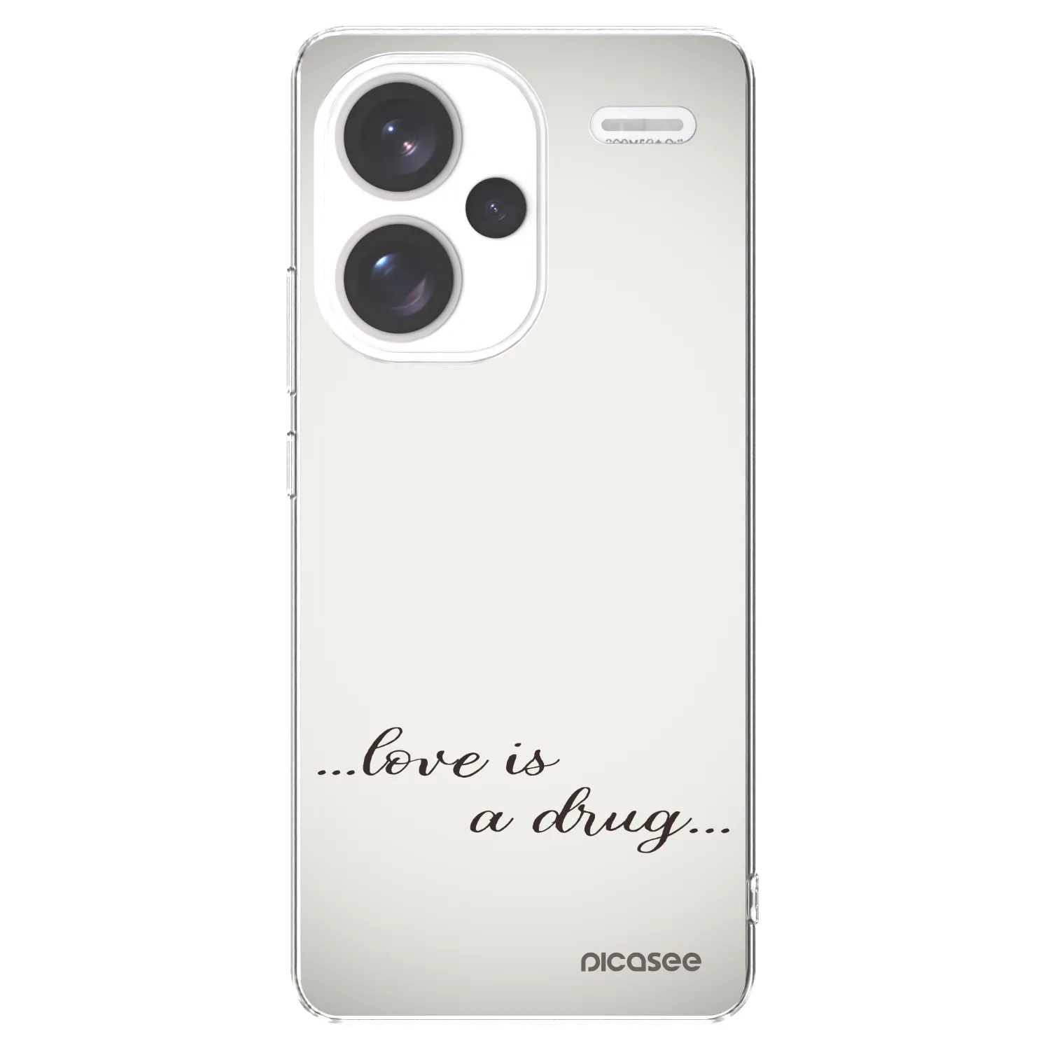 Picasee átlátszó szilikon tok az alábbi mobiltelefonokra Xiaomi Redmi Note 13 Pro+ 5G - Love is a drug