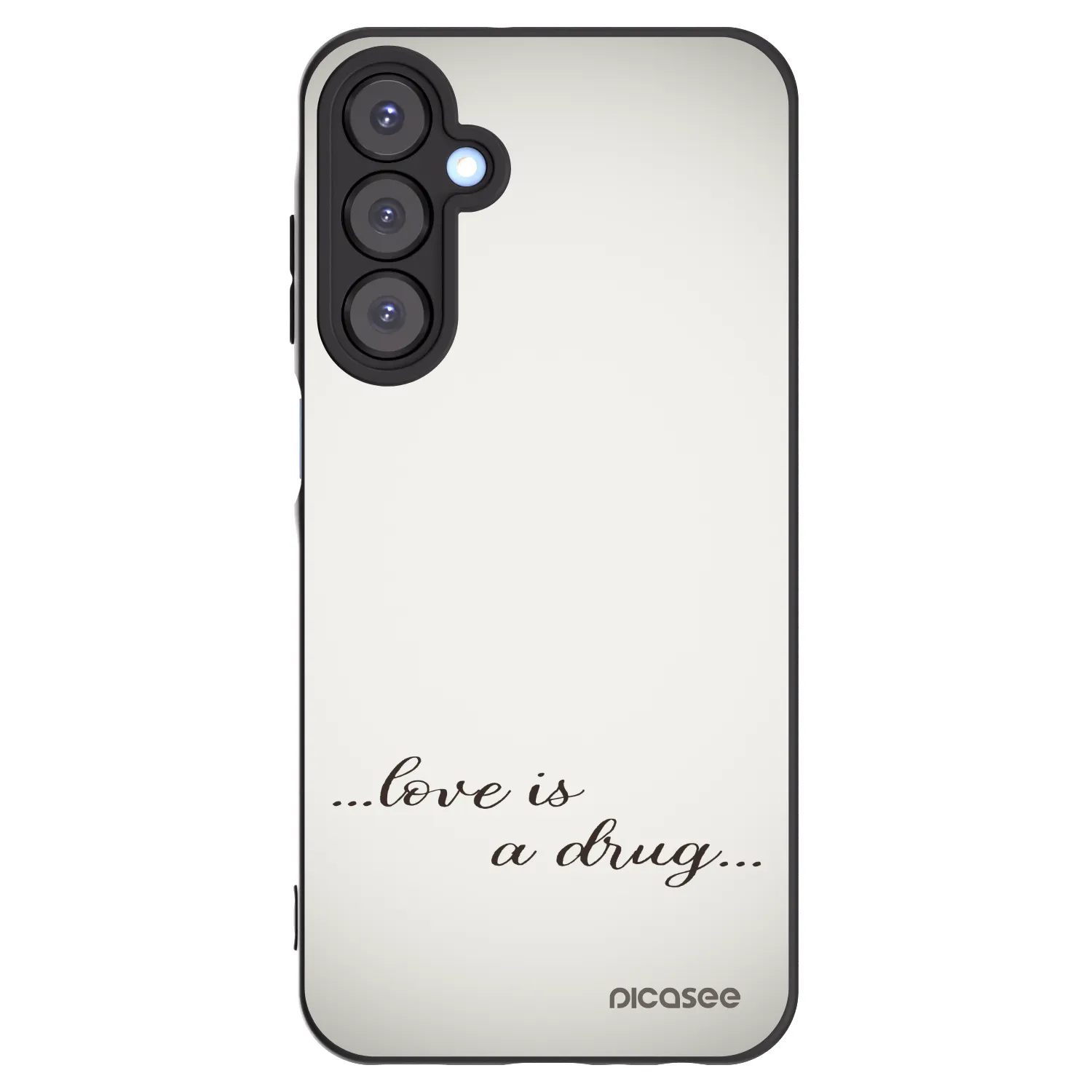 Picasee fekete szilikon tok az alábbi mobiltelefonokra Samsung Galaxy A25 A256B 5G - Love is a drug