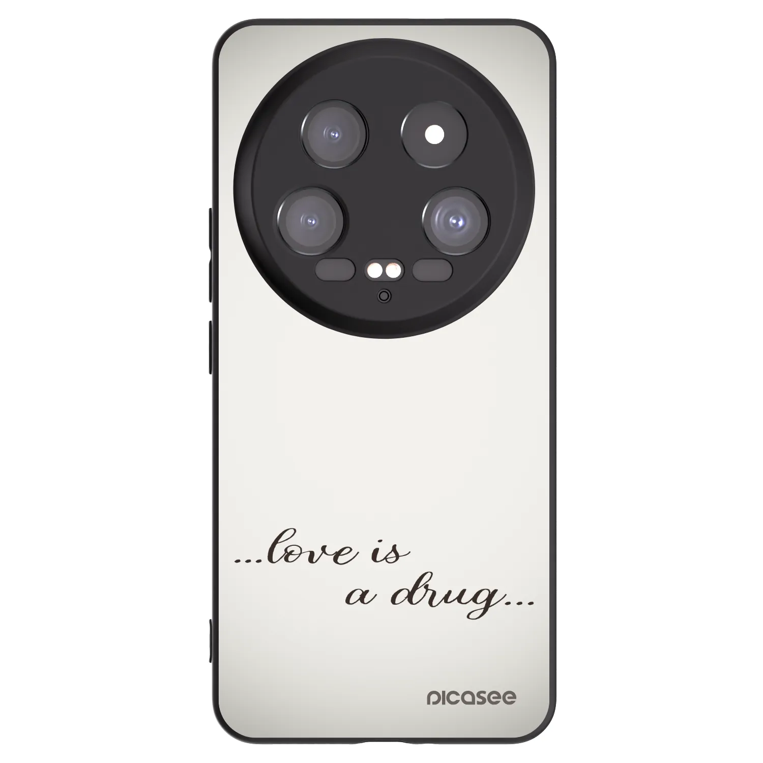 Picasee fekete szilikon tok az alábbi mobiltelefonokra Xiaomi 14 Ultra - Love is a drug