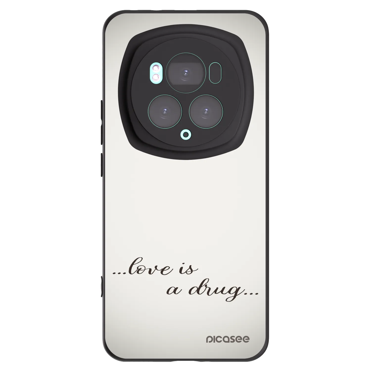 Picasee fekete szilikon tok az alábbi mobiltelefonokra Honor Magic6 Pro - Love is a drug