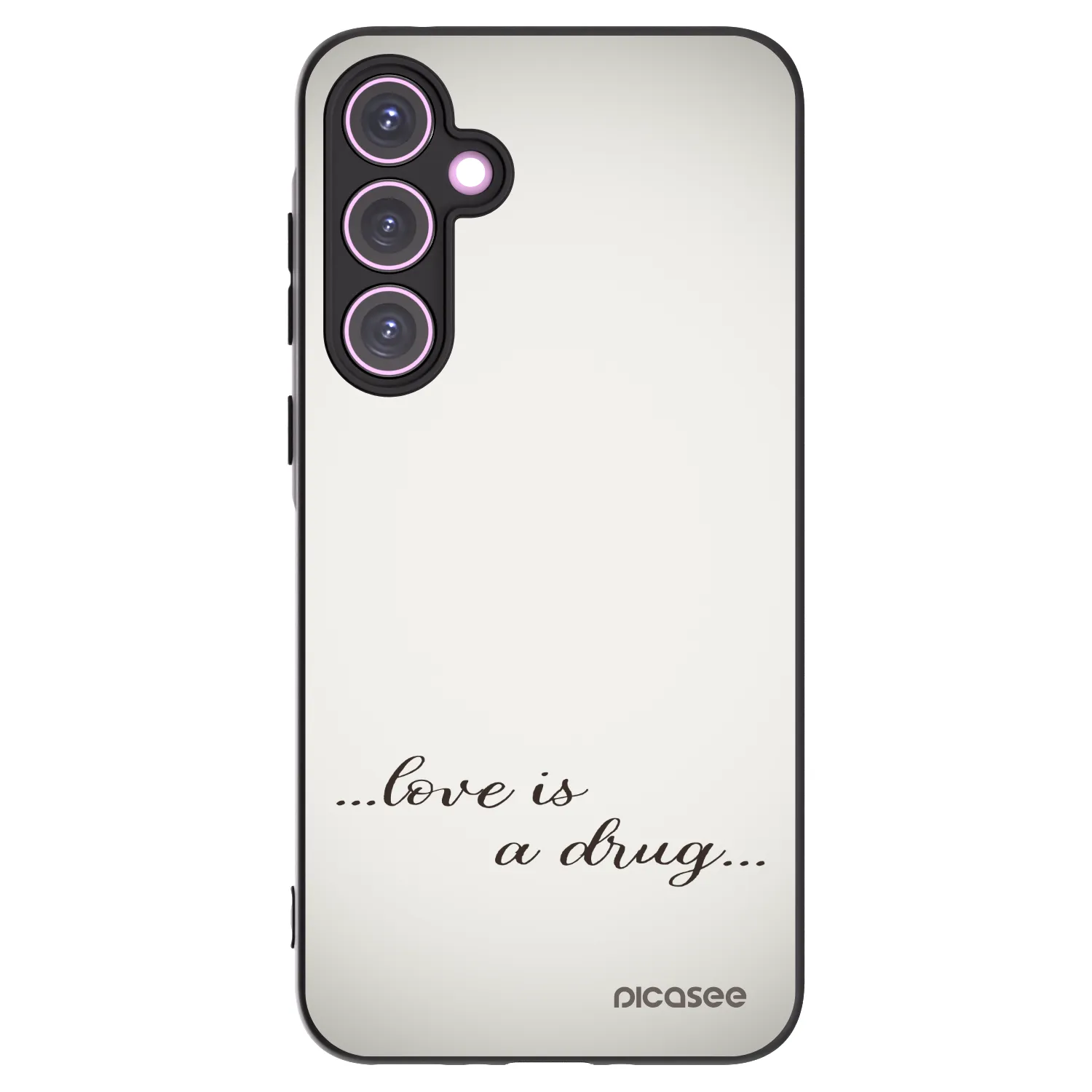 Picasee fekete szilikon tok az alábbi mobiltelefonokra Samsung Galaxy A35 5G A356B - Love is a drug