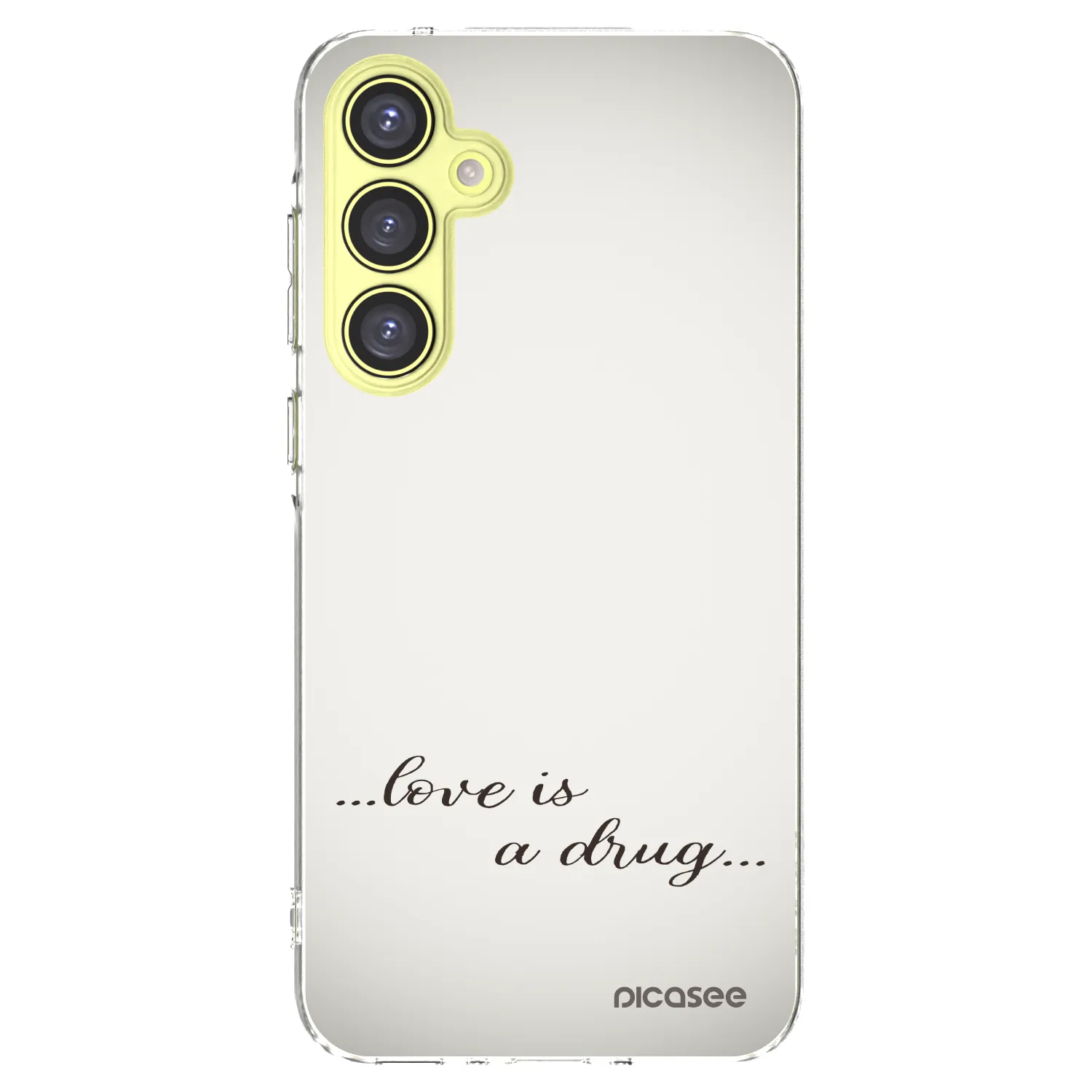 Picasee átlátszó szilikon tok az alábbi mobiltelefonokra Samsung Galaxy A35 5G A356B - Love is a drug