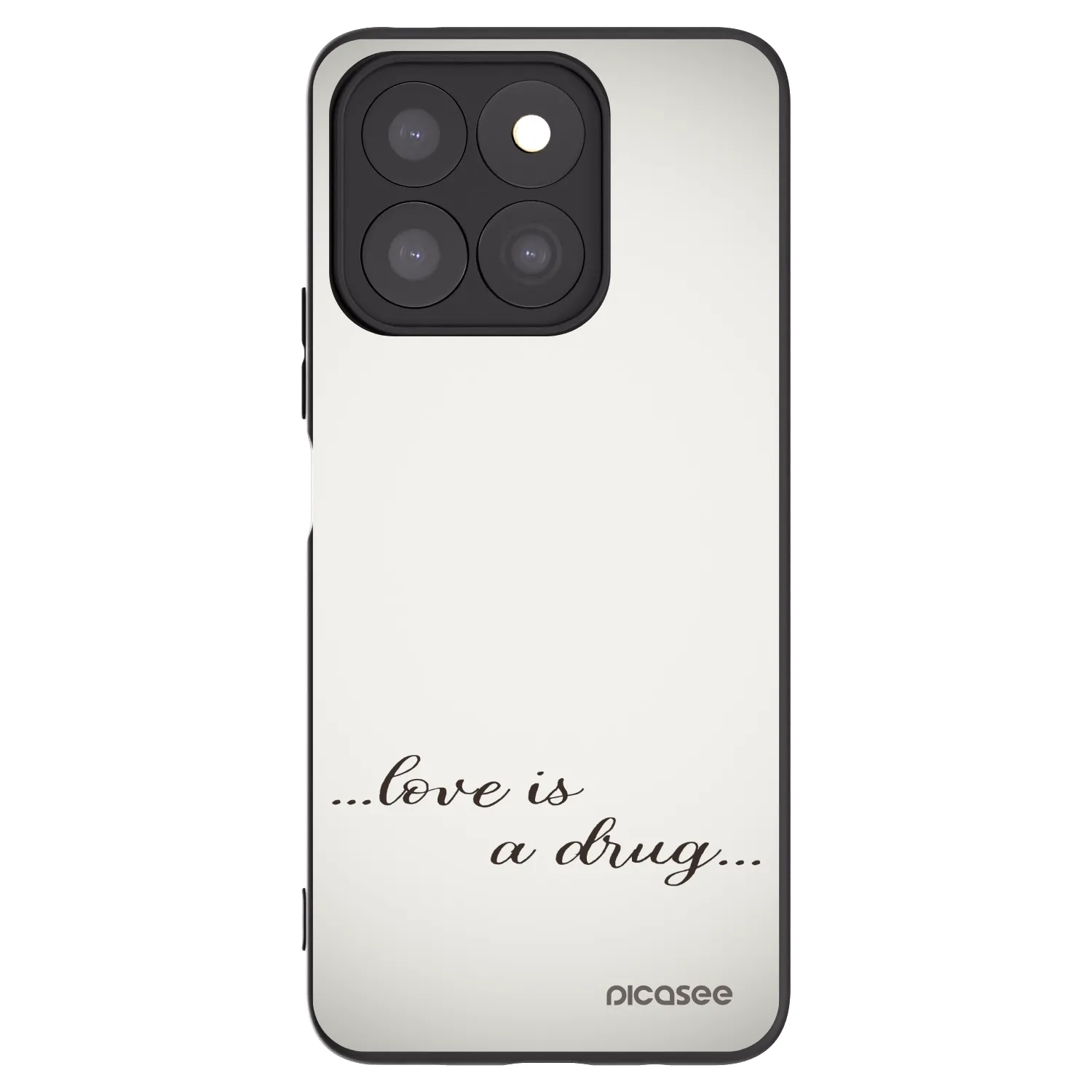 Picasee fekete szilikon tok az alábbi mobiltelefonokra Honor X8b - Love is a drug