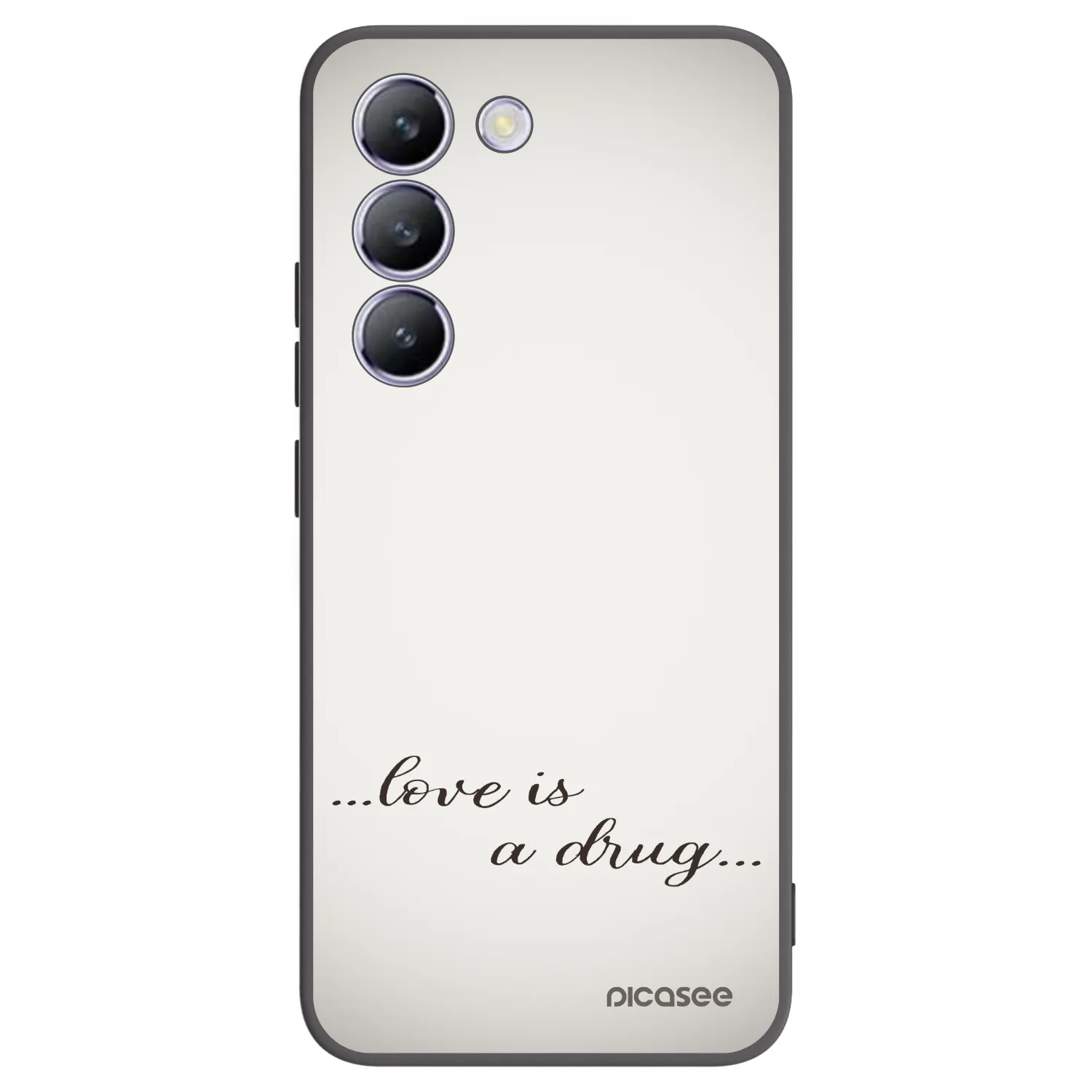 Picasee fekete szilikon tok az alábbi mobiltelefonokra Vivo V40 SE 5G - Love is a drug