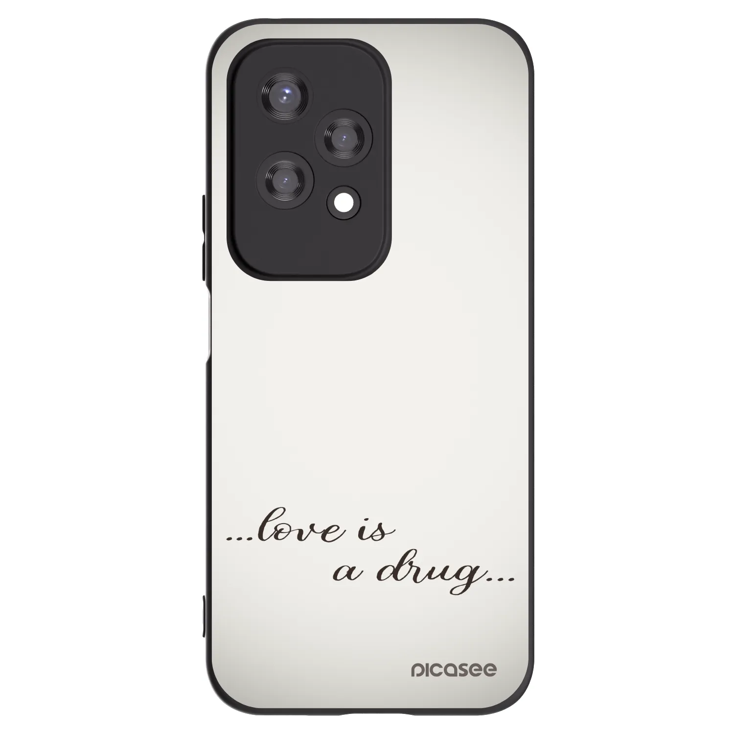 Picasee fekete szilikon tok az alábbi mobiltelefonokra Honor 200 Lite - Love is a drug