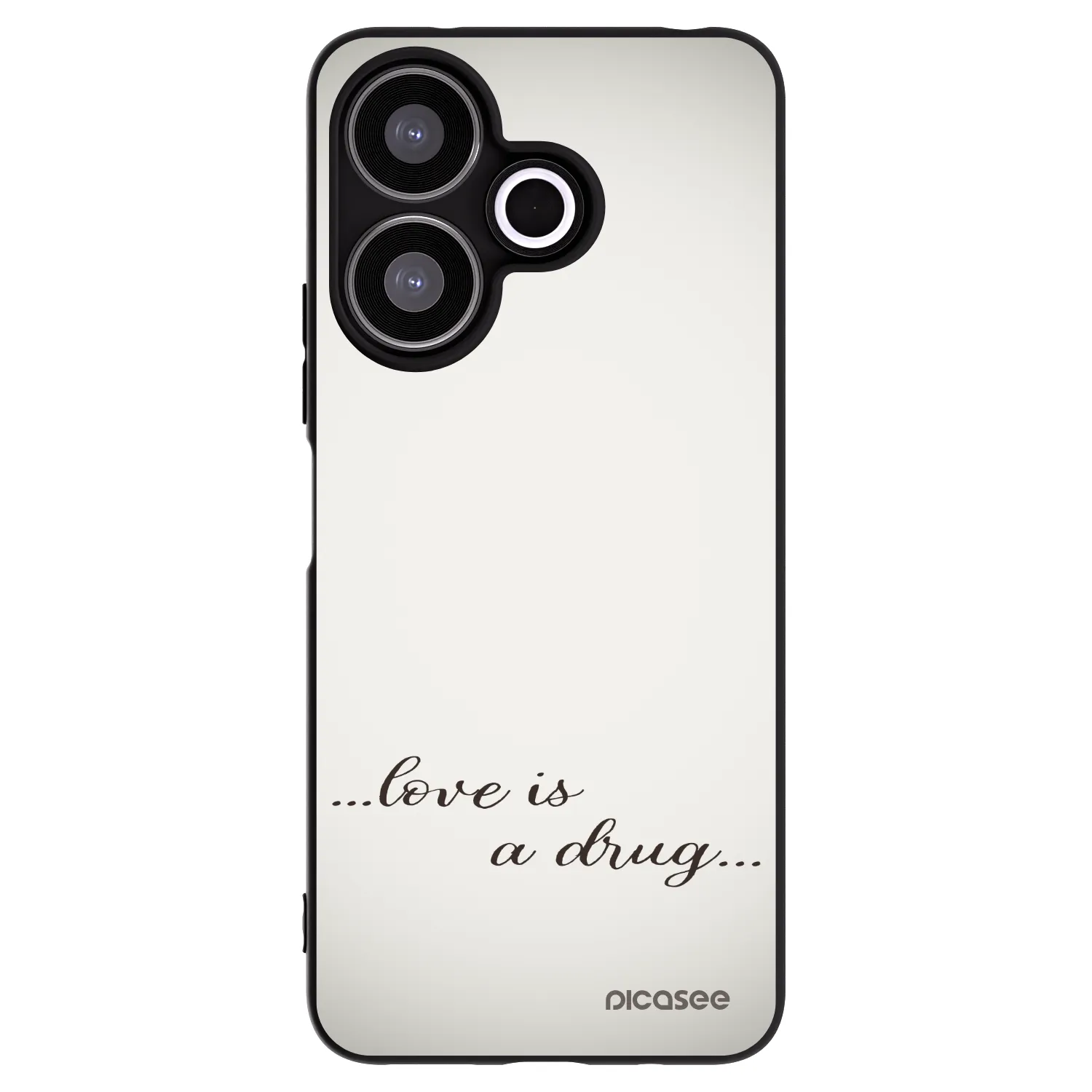 Picasee fekete szilikon tok az alábbi mobiltelefonokra Xiaomi Redmi 13 4G - Love is a drug