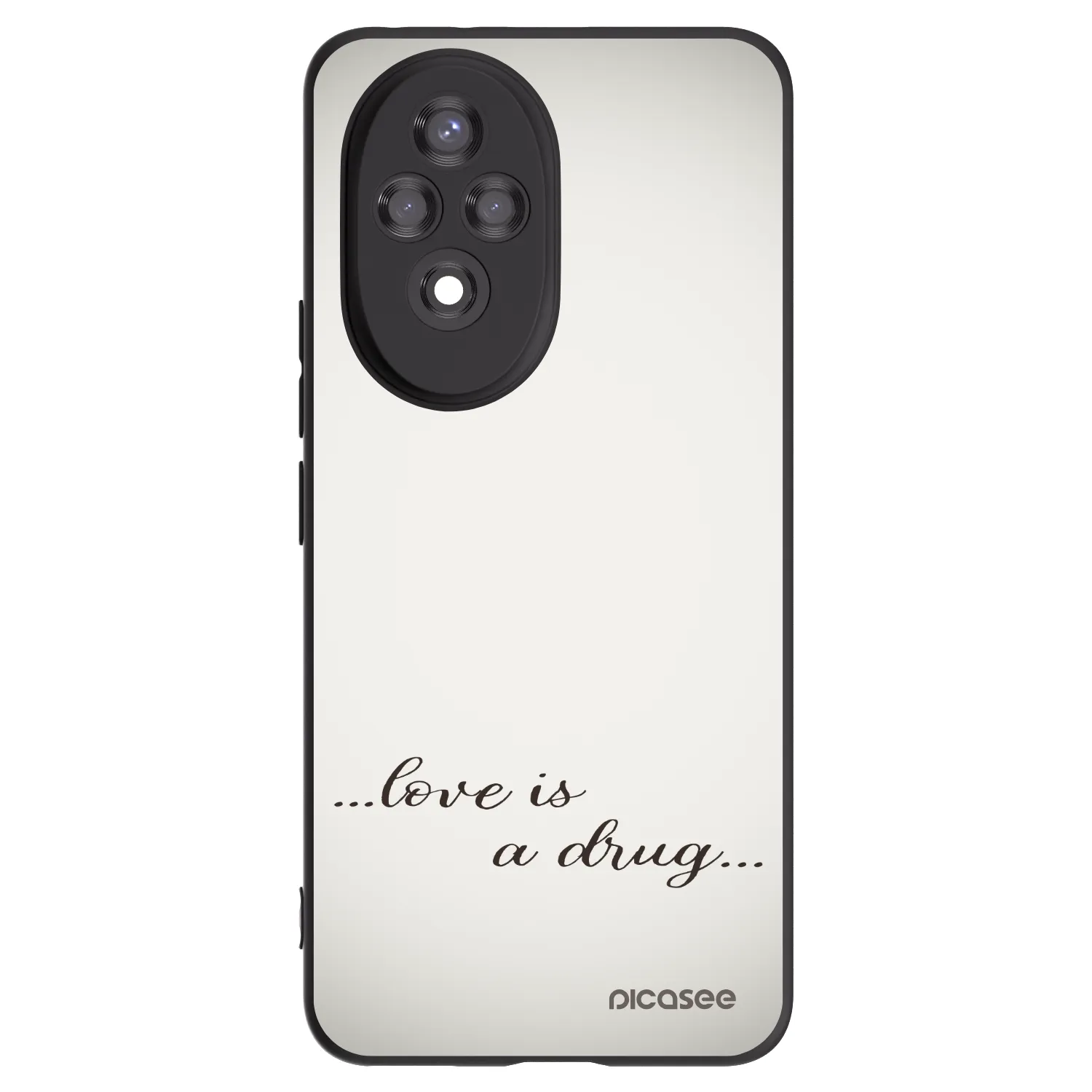 Picasee fekete szilikon tok az alábbi mobiltelefonokra Honor 200 5G - Love is a drug