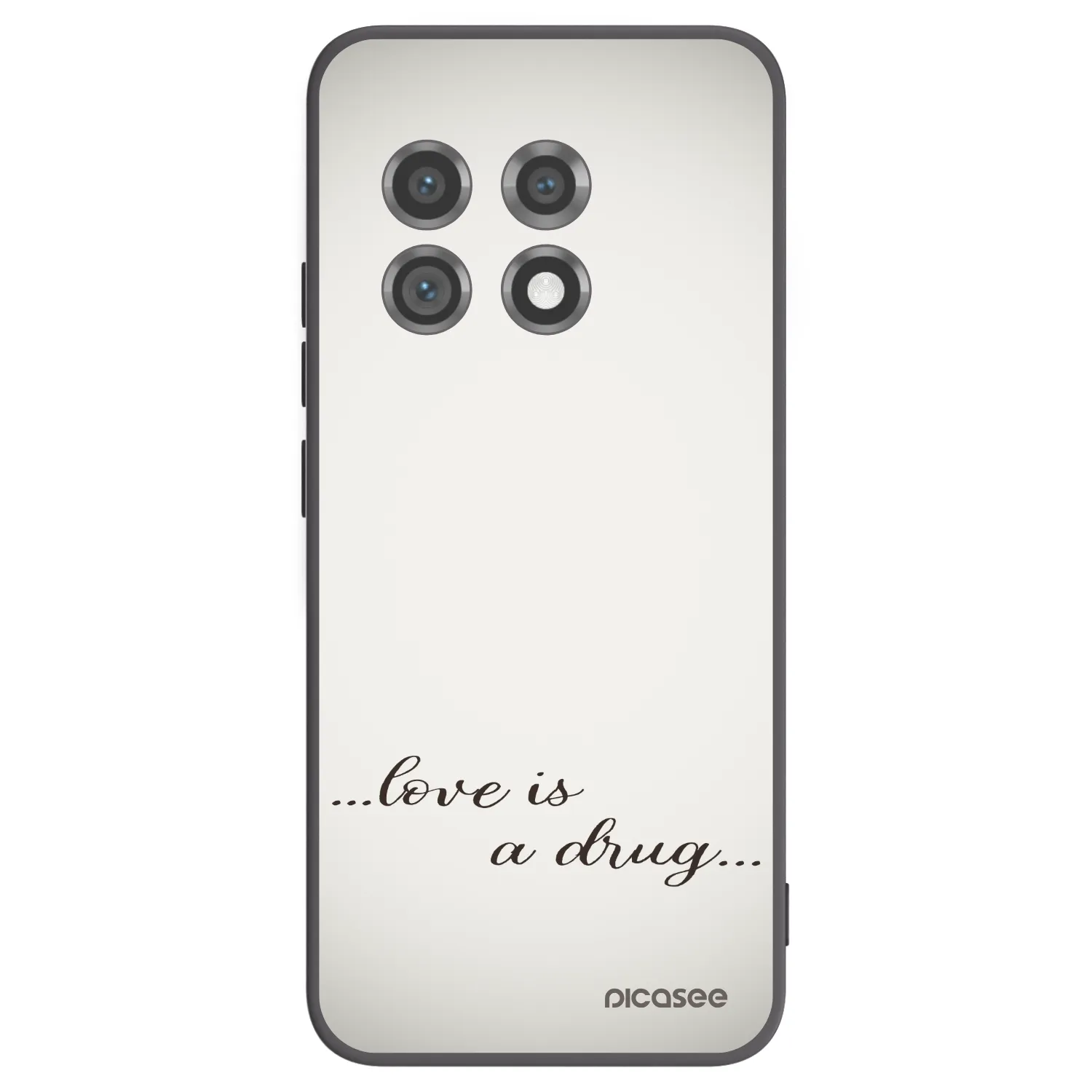 Picasee fekete szilikon tok az alábbi mobiltelefonokra OnePlus 11 5G - Love is a drug