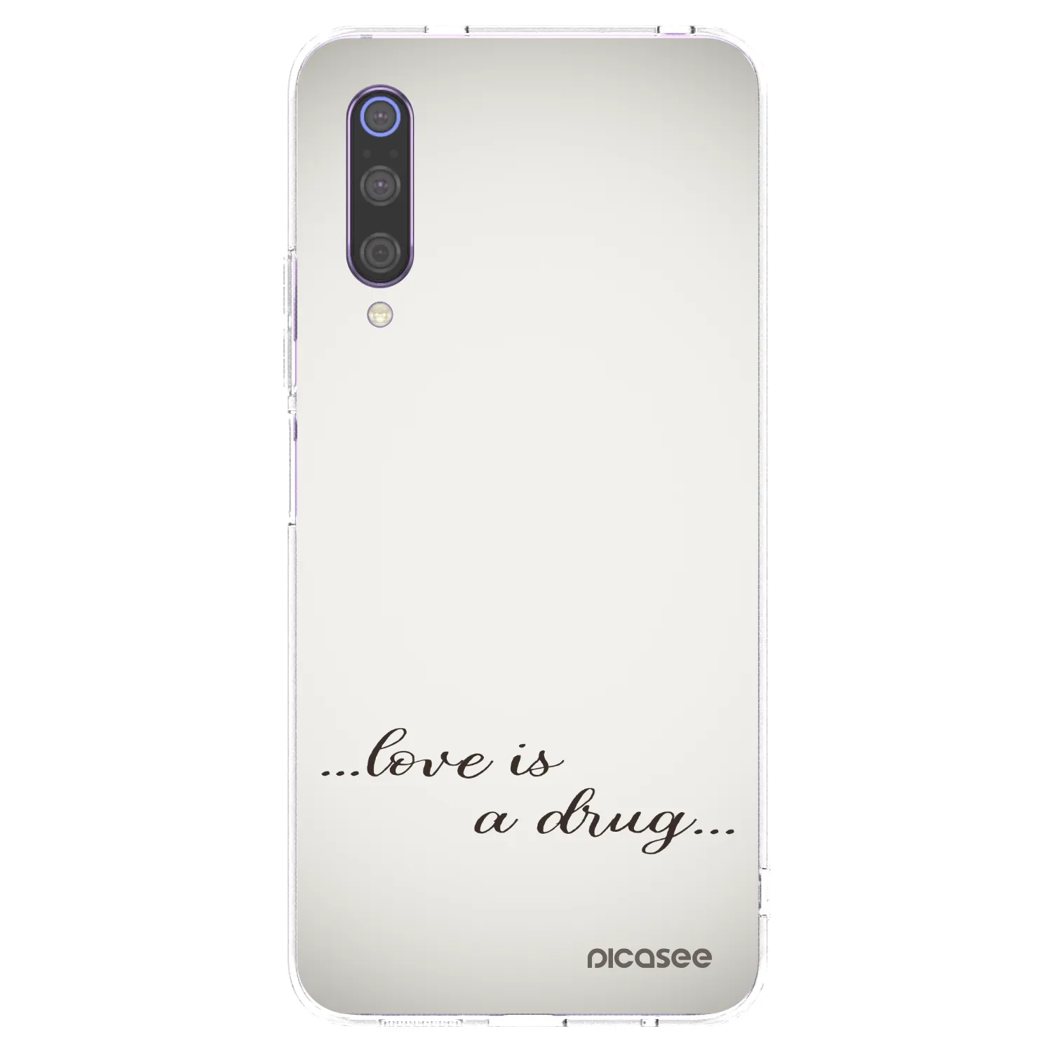 Picasee átlátszó szilikon tok az alábbi mobiltelefonokra Xiaomi Mi 9 - Love is a drug